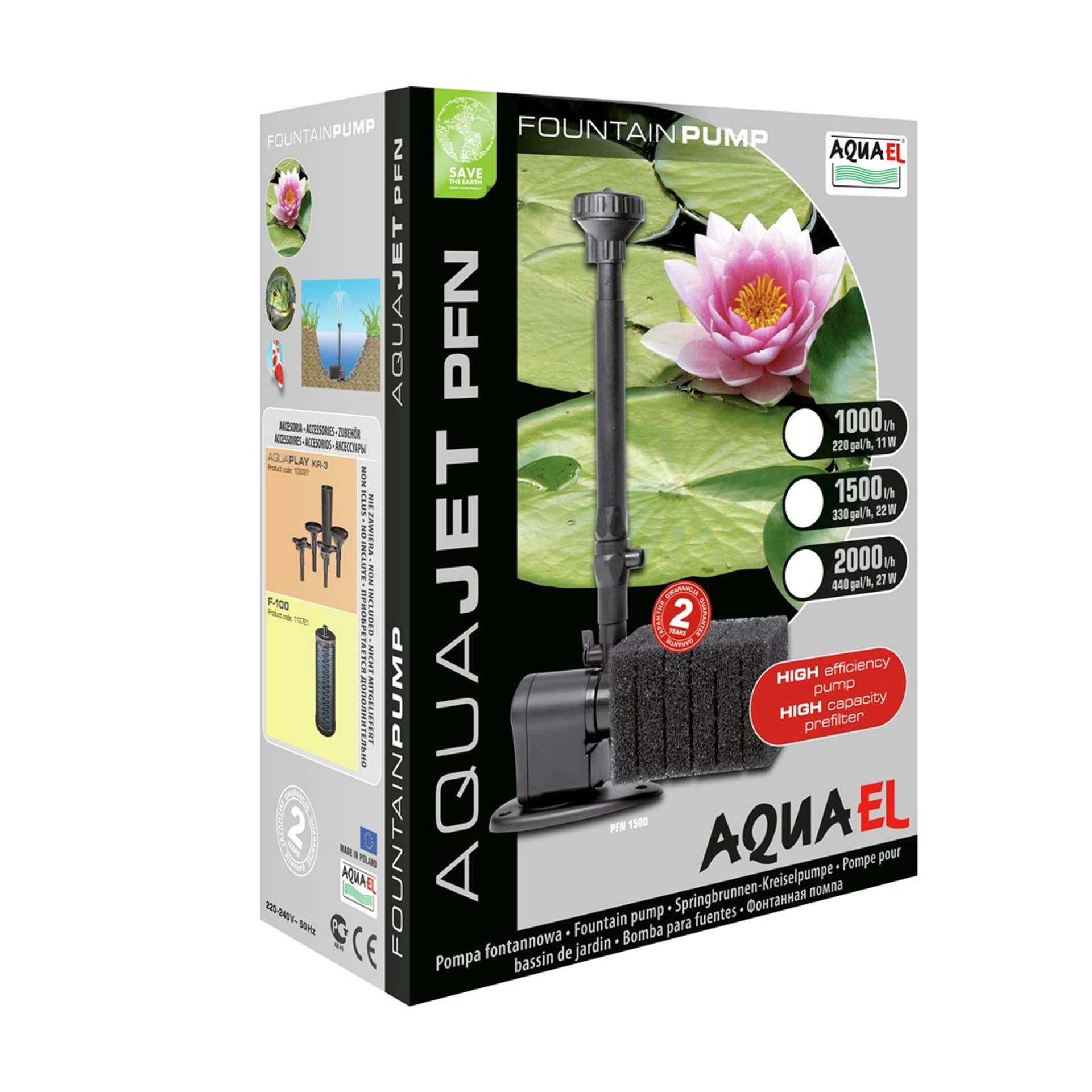 

AQUAEL POMPA DO OCZKA WODNEGO PFN-1000) 109435