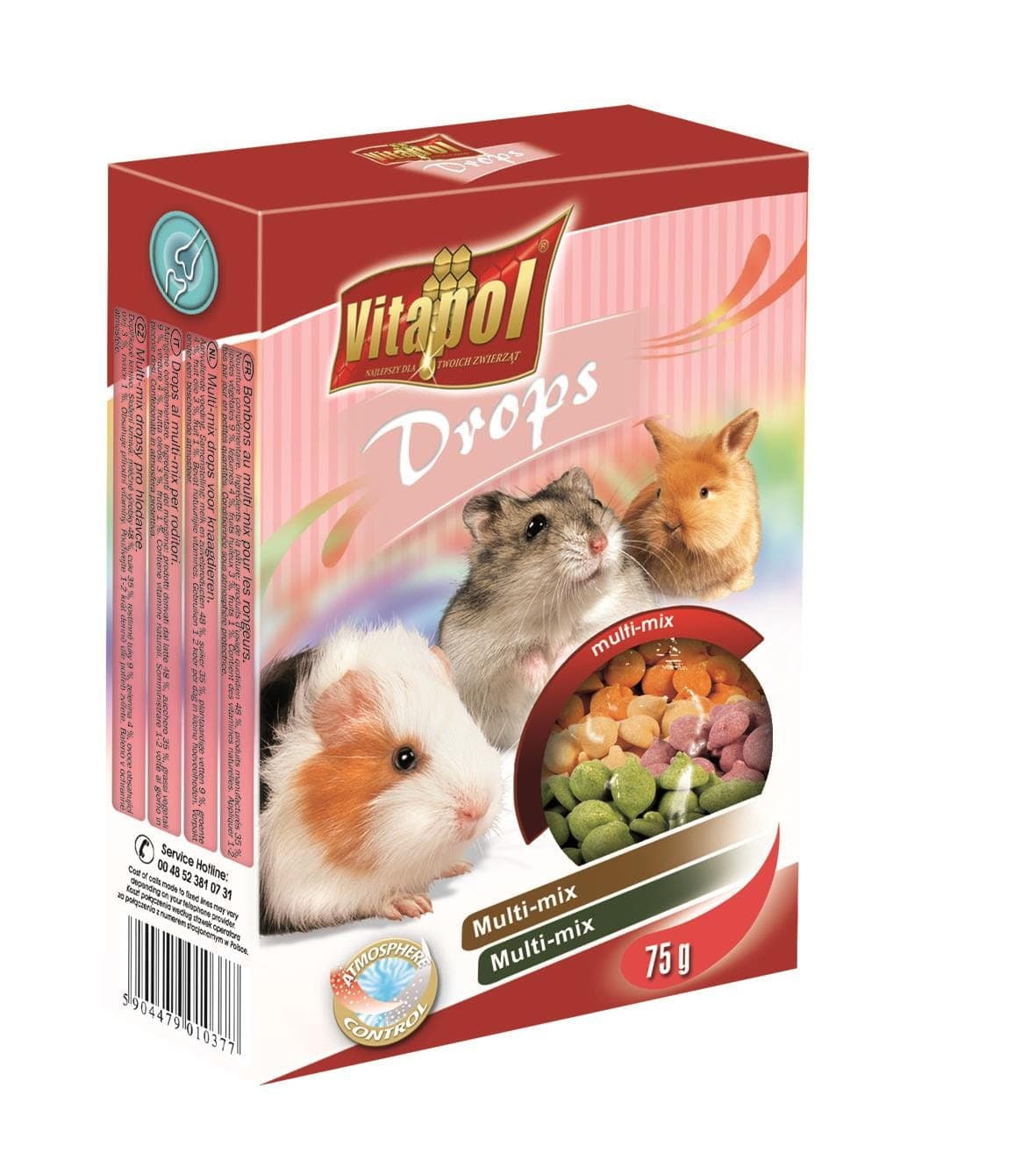 

VITAPOL Dropsy mix dla gryzoni 75g