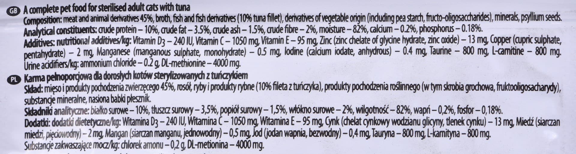 

DOLINA NOTECI Piper Sterilised z tuńczykiem - mokra karma dla kotów sterylizowanych - 100g