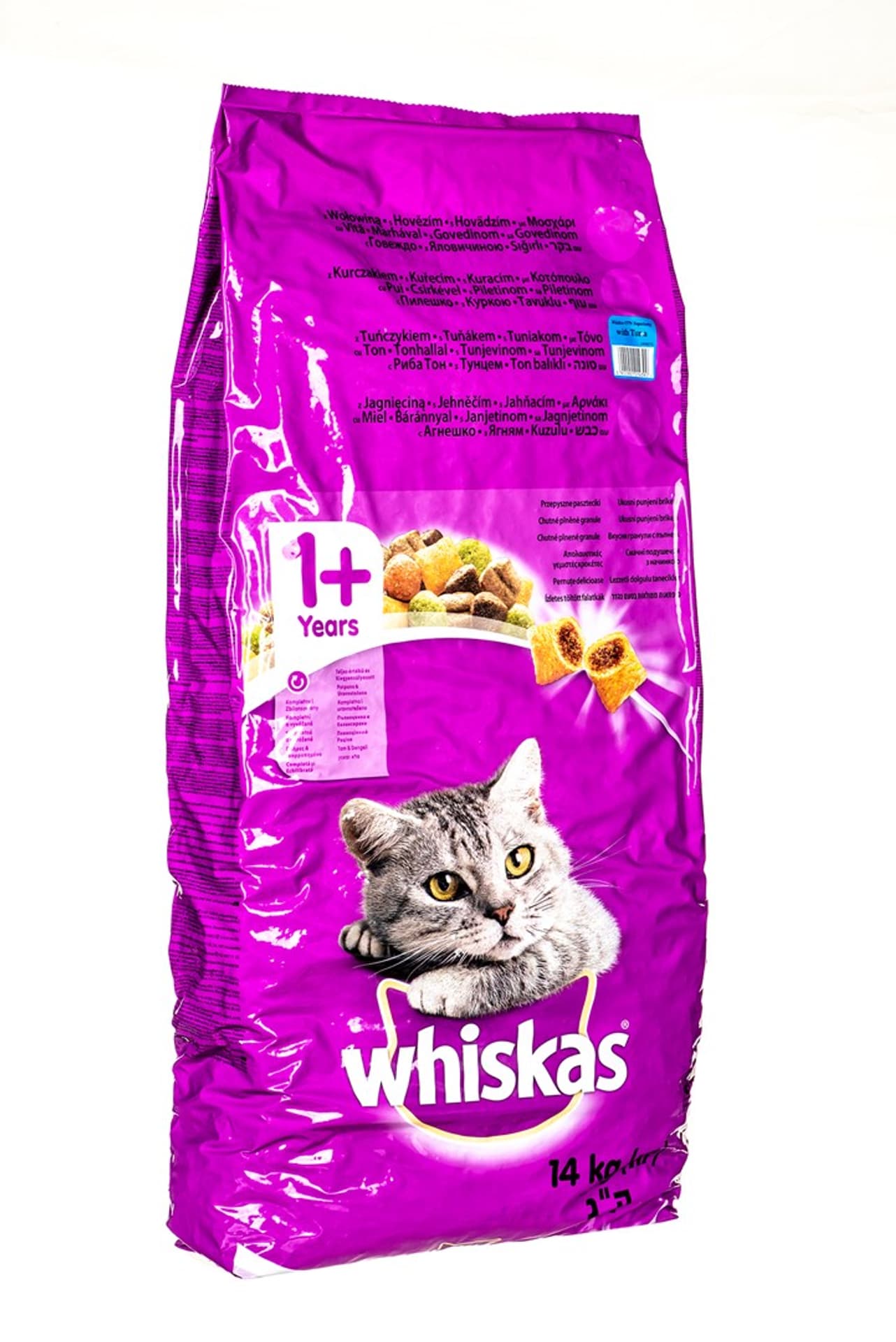 

WHISKAS Tuńczyk z warzywami 14kg - sucha karma dla kota