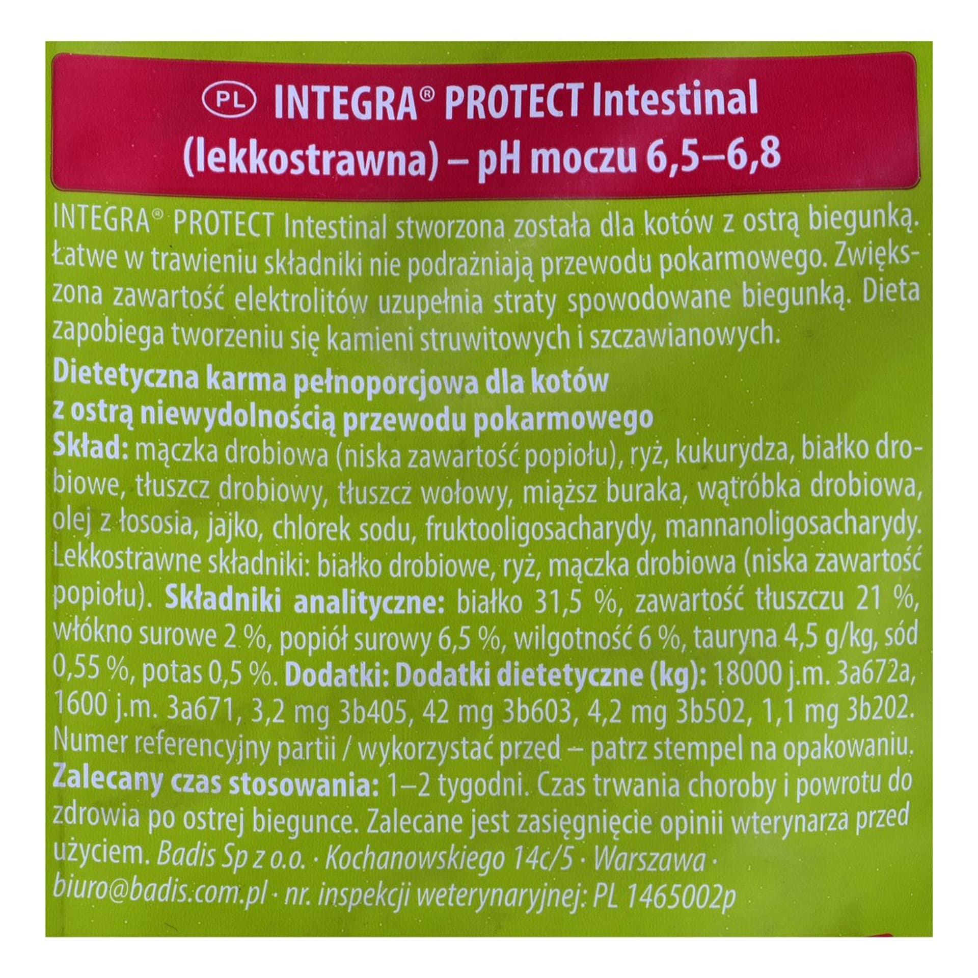 

ANIMONDA Integra Protect Intestinal Dry - sucha karma dla psów i kotów - 300g