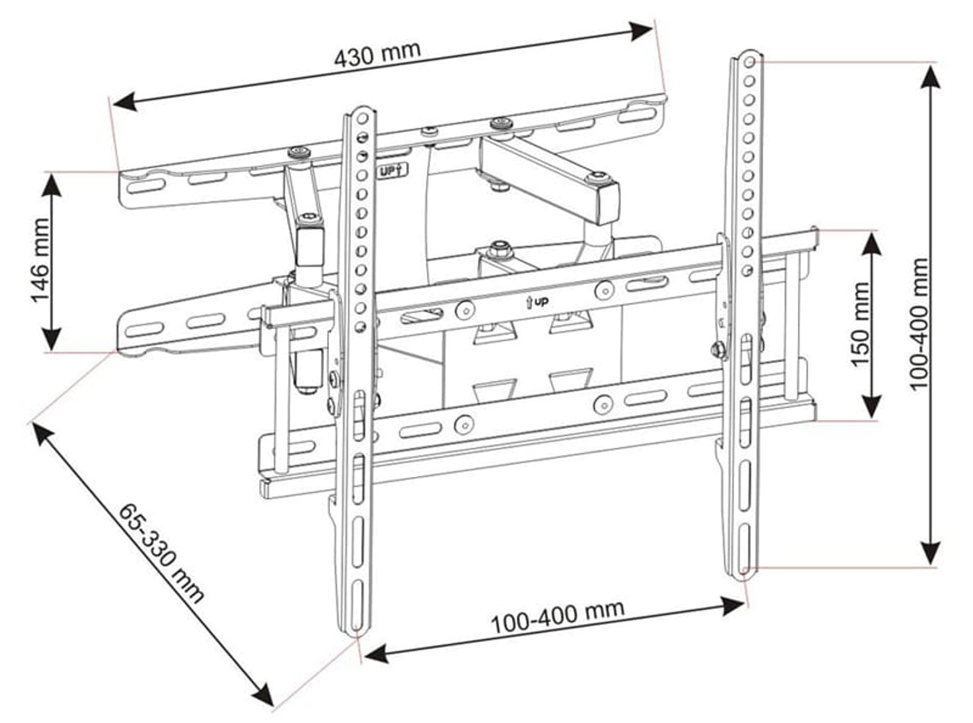 

ART AR-50 Uchwyt TV/LCD 23-60” 45kg Pełna regulacja 1191_20170320123511