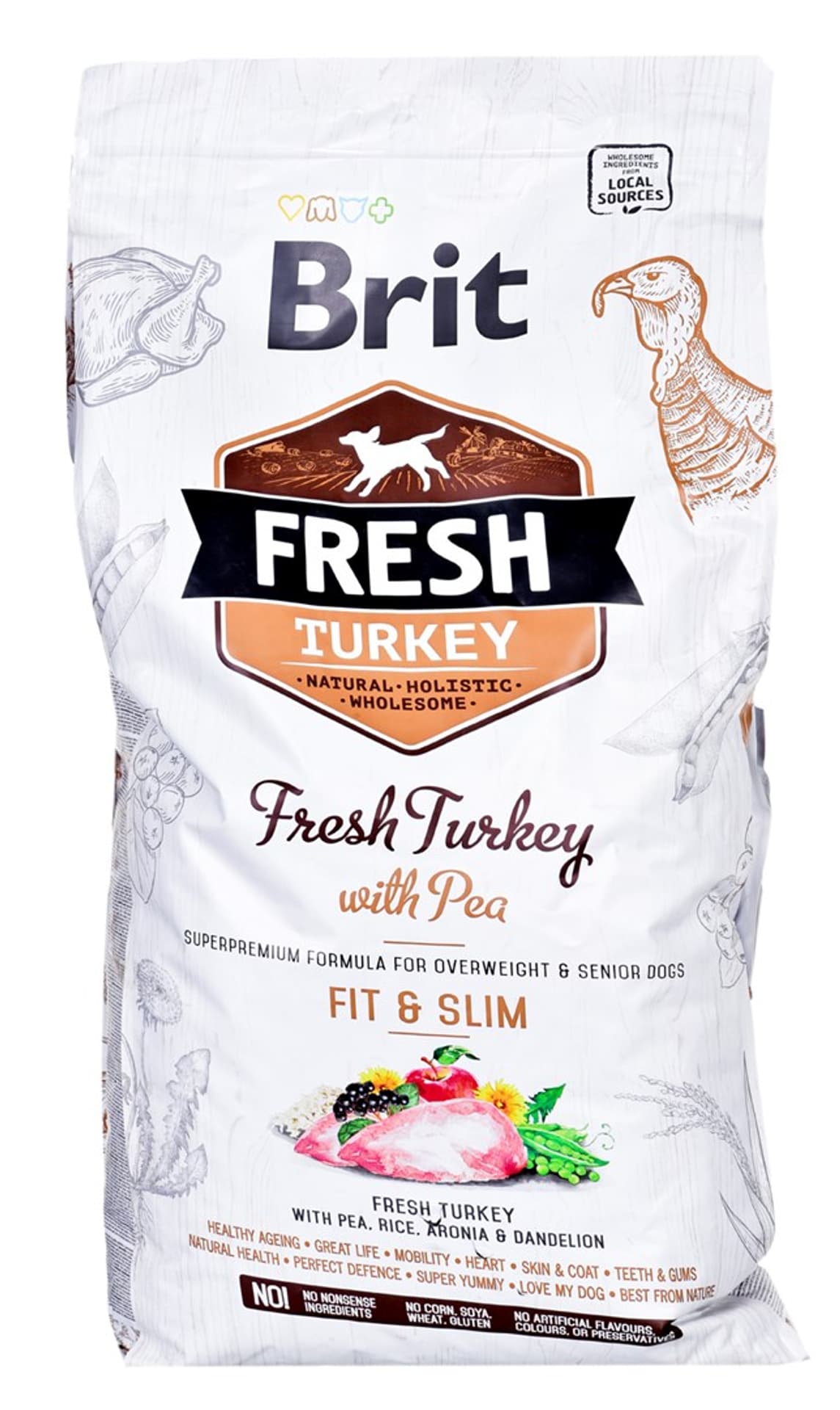 

BRIT Fresh Turkey & Pea fit & slim 12kg