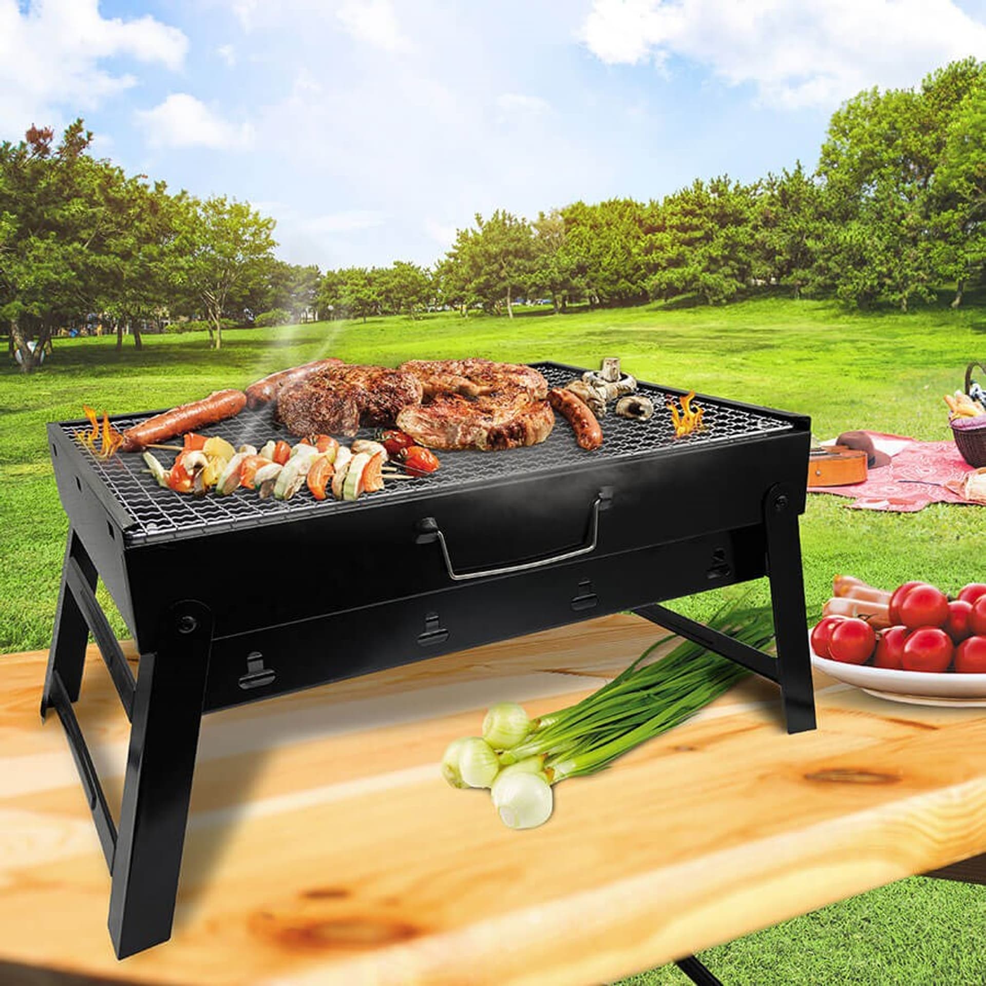 

Grill składany walizkowy 43x29x22cm MAESTRO MR-1010