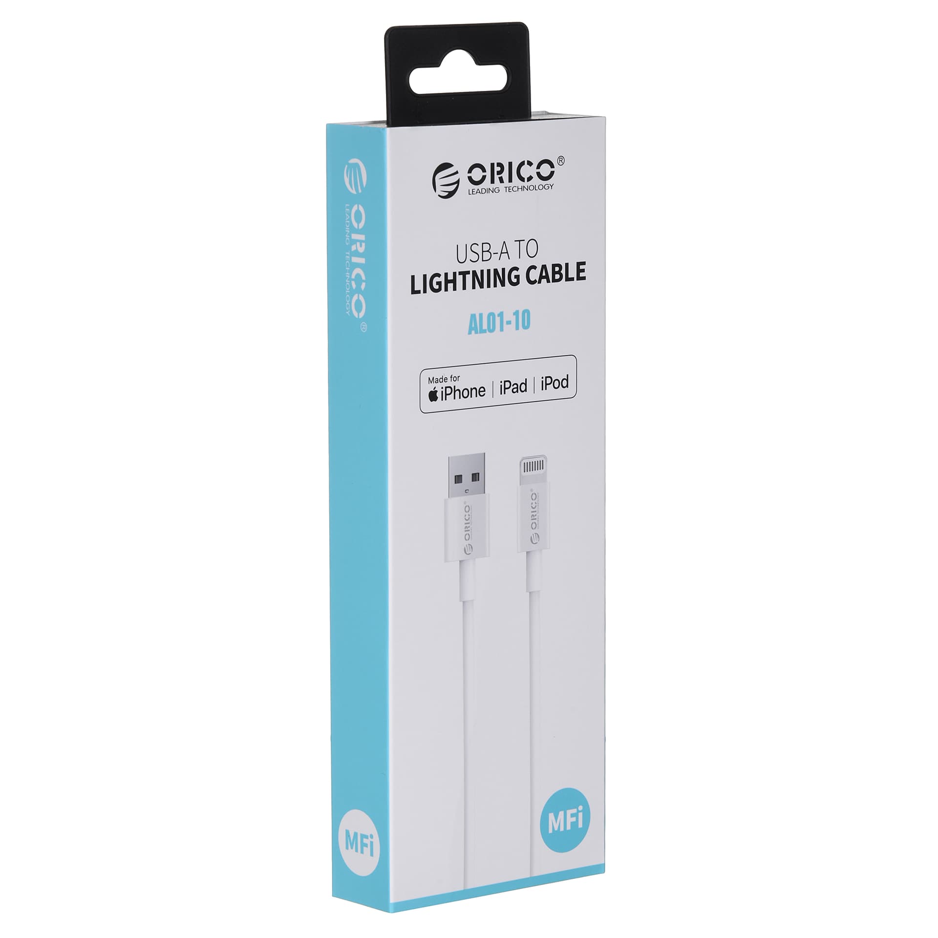 

ORICO KABEL LIGHTNING MFI CERTIFIED, BIAŁY,18W, 1M