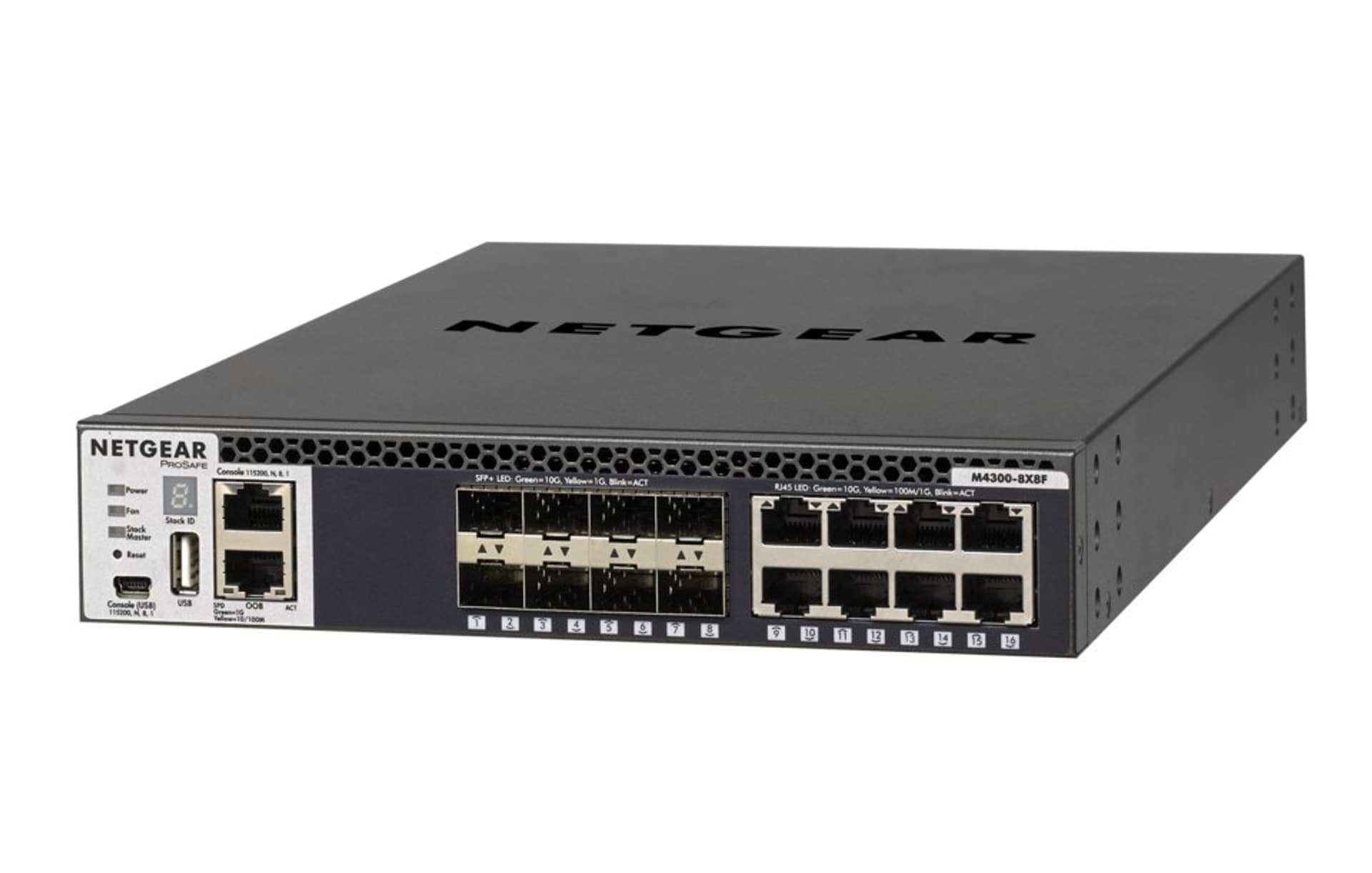 

Netgear M4300 8X8F 8x10G, 8xSFP+, Zarz