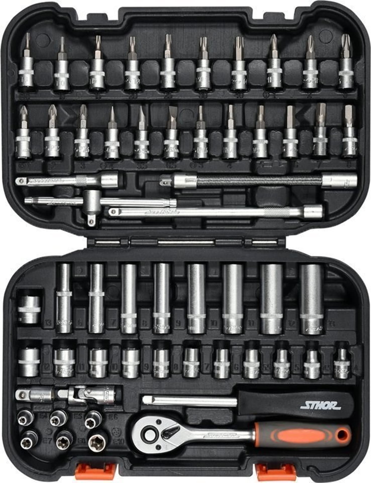 

Zestaw kluczy 1/4" 56el T58643 STHOR