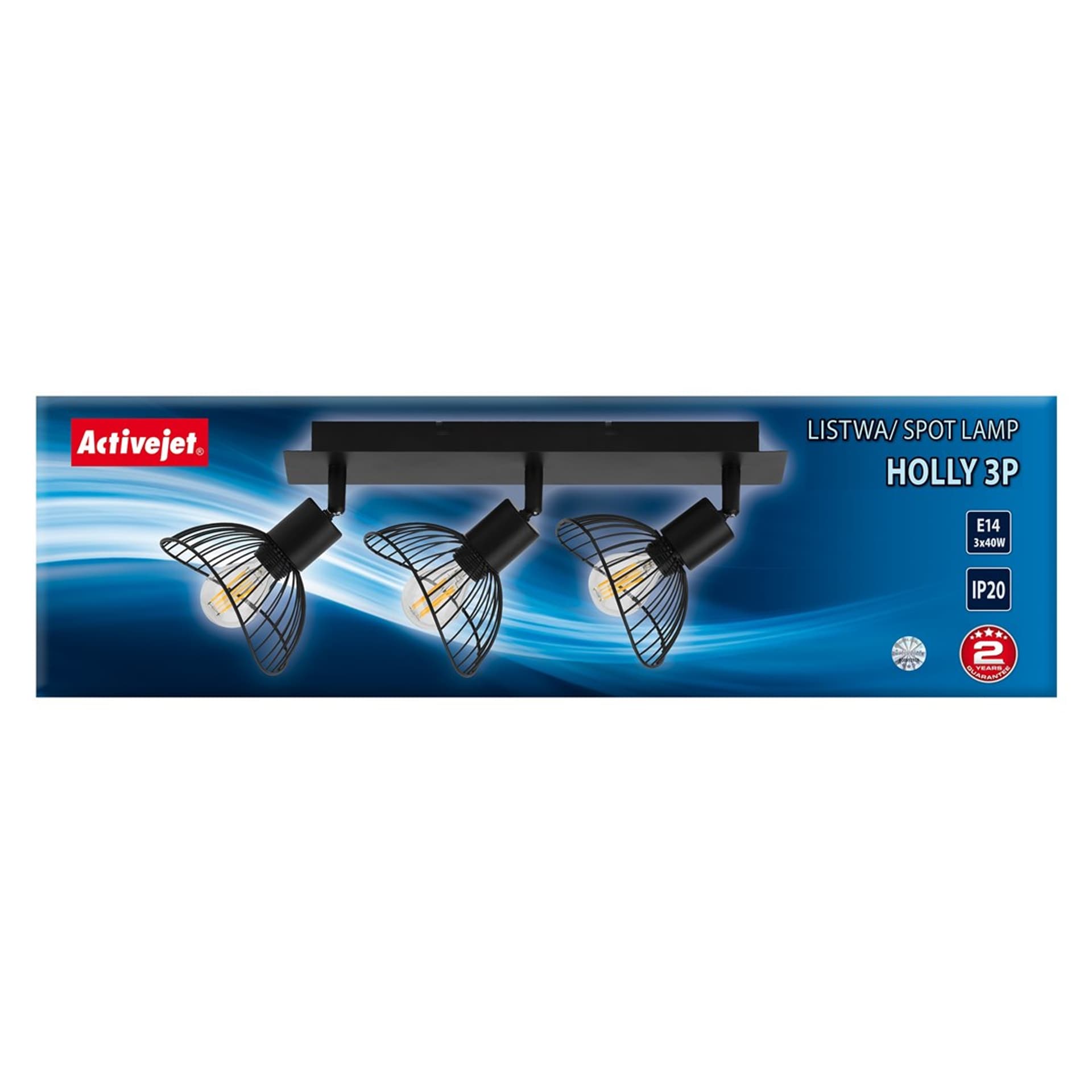 

Listwa Activejet AJE-HOLLY 3P (120 W; E14 x 3)