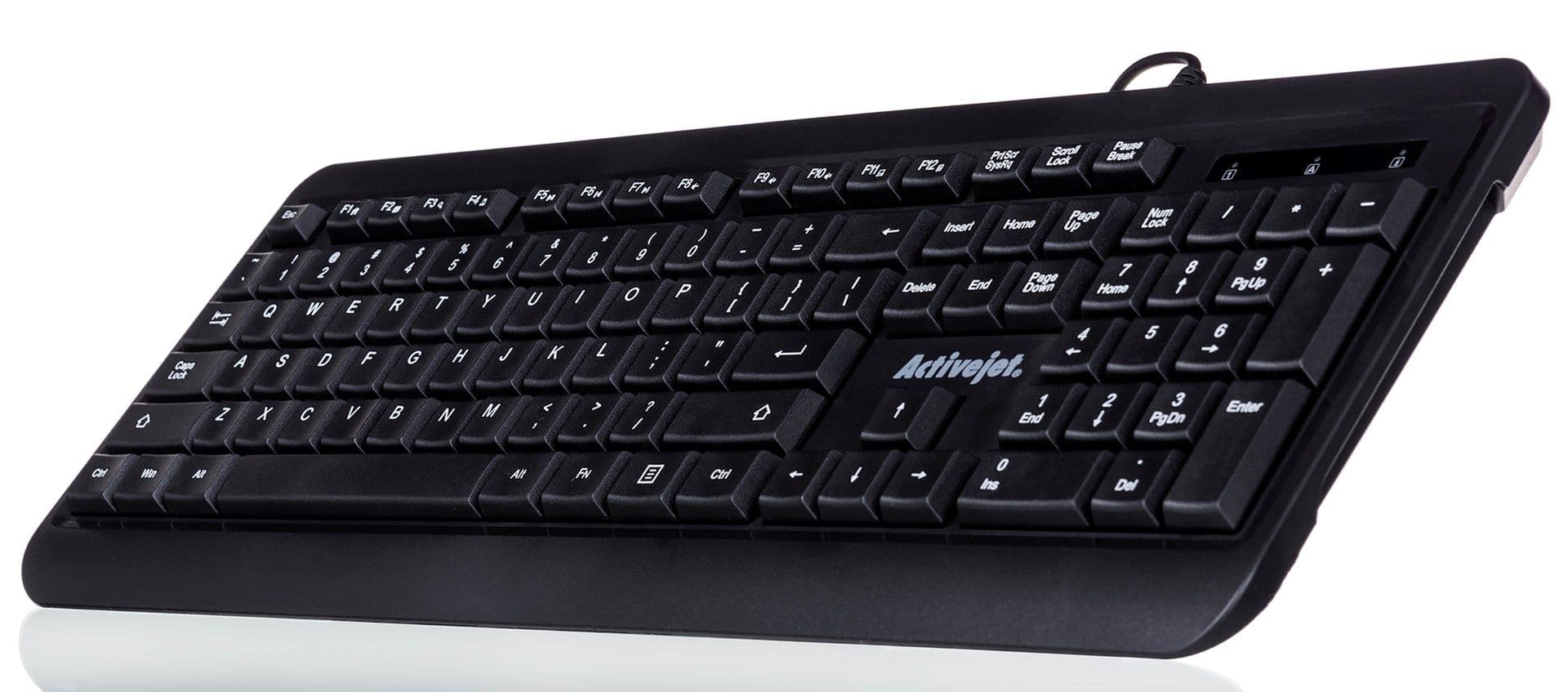 

Activejet Klawiatura przewodowa USB K-3807S czarna