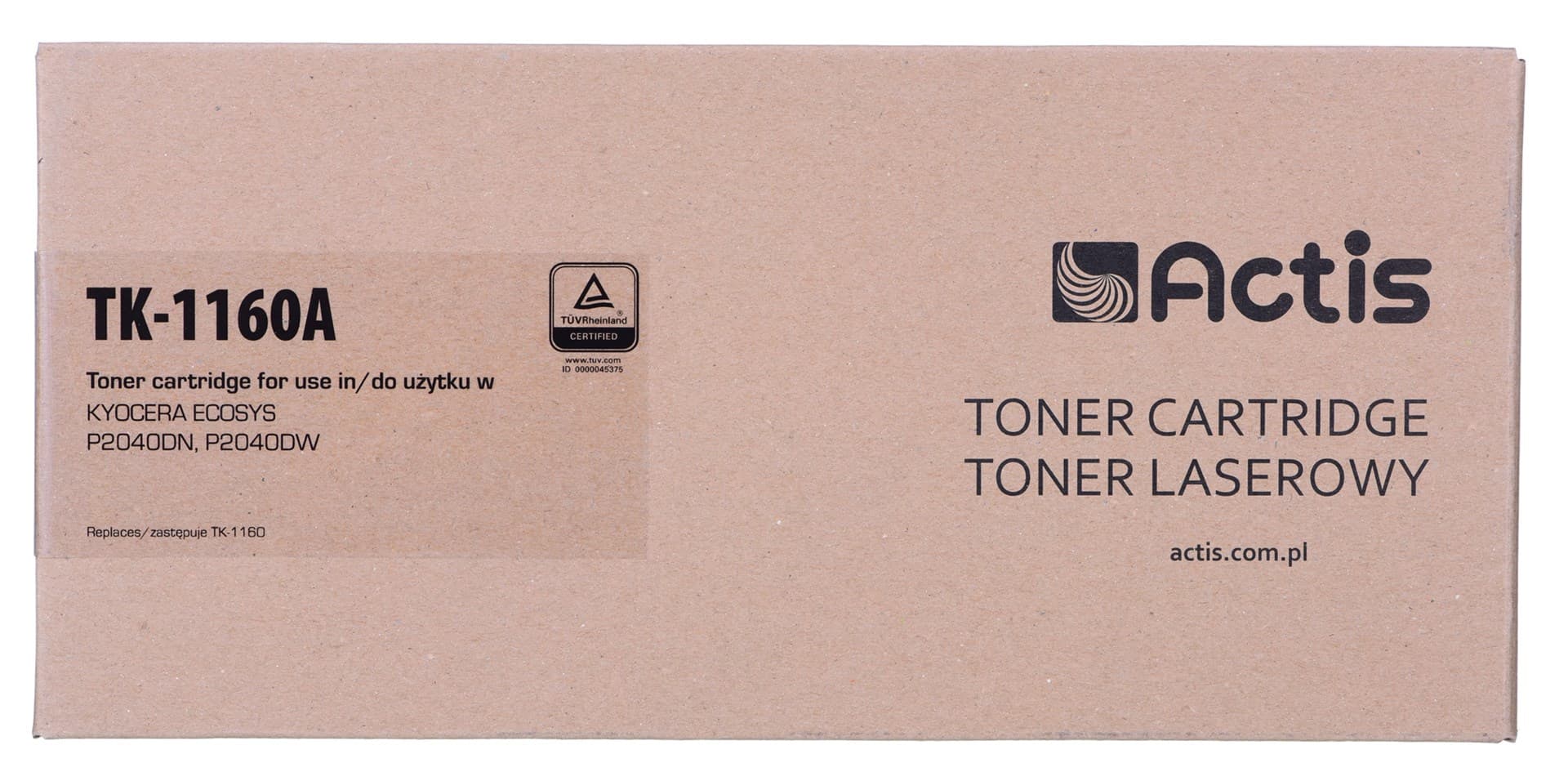 

Toner Actis TK-1160A (zamiennik Kyocera TK-1160; Supreme; 7200 stron; czarny)