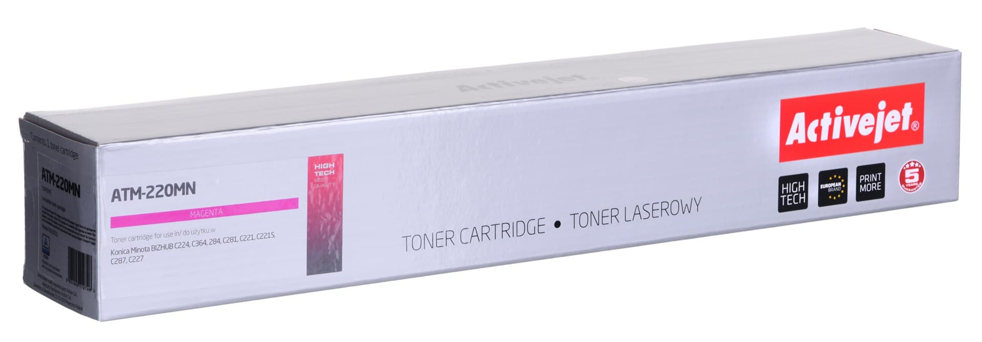 

Toner Activejet ATM-220MN (zamiennik Konica Minolta TN220M/221M; Supreme; 25000 stron; purpurowy)