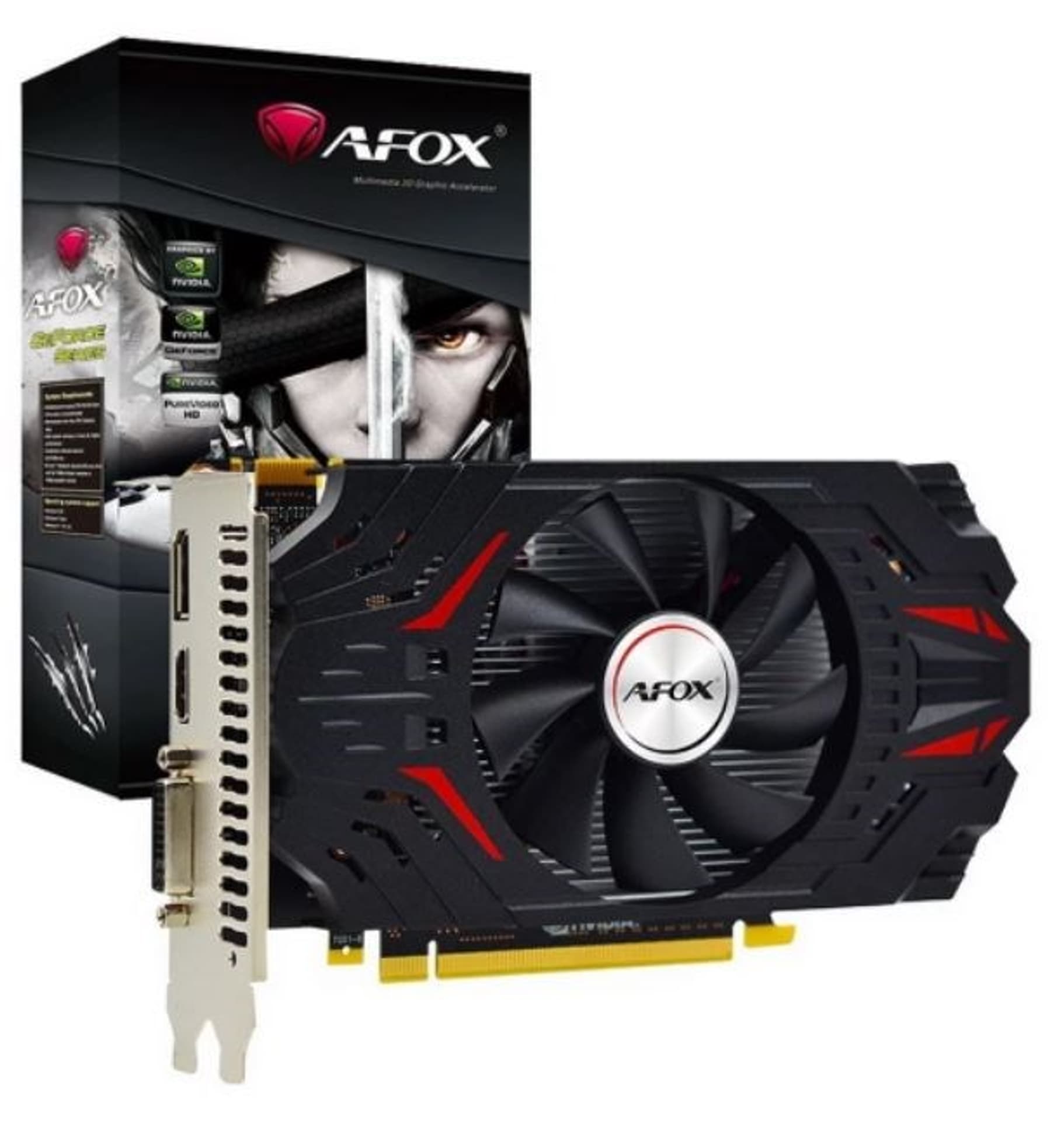 

AFOX GEFORCE GTX750 2GB GDDR5 128BIT DVI HDMI VGA SINGLE FAN AF750-2048D5H6-V3