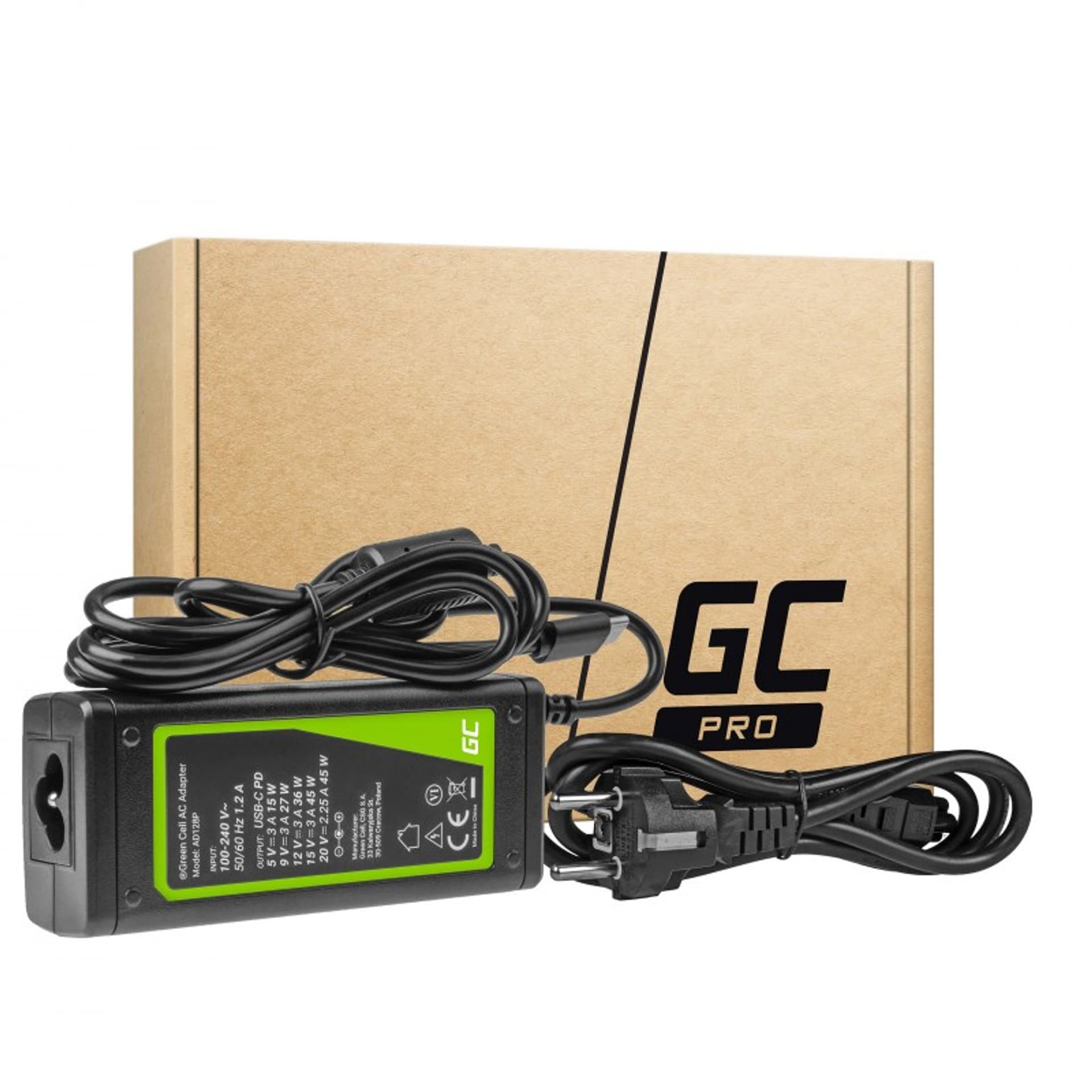 

GREEN CELL ZASILACZ AD128P USB-C 45W