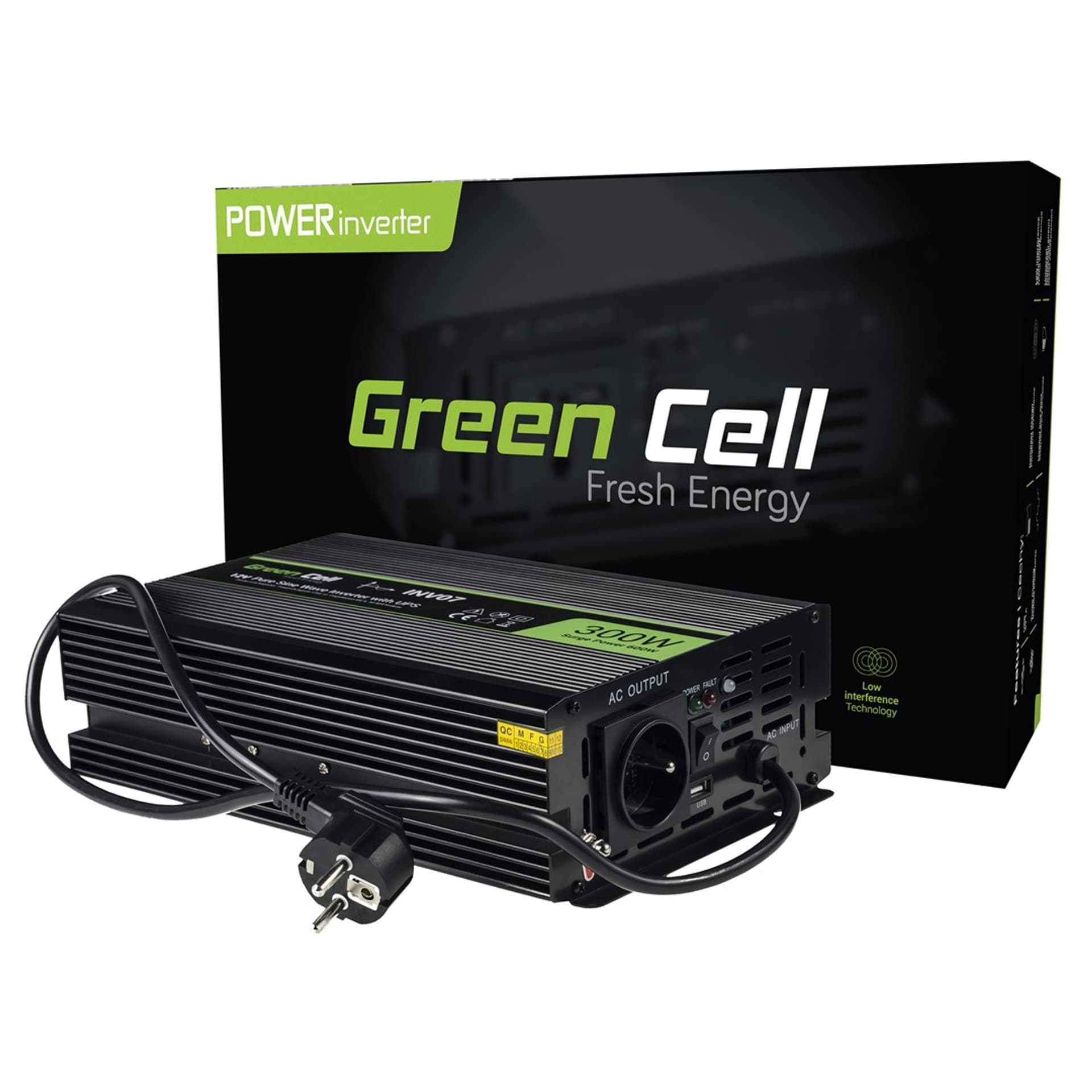 

Przetwornica 12V/230V 300W/600W czysty sinus