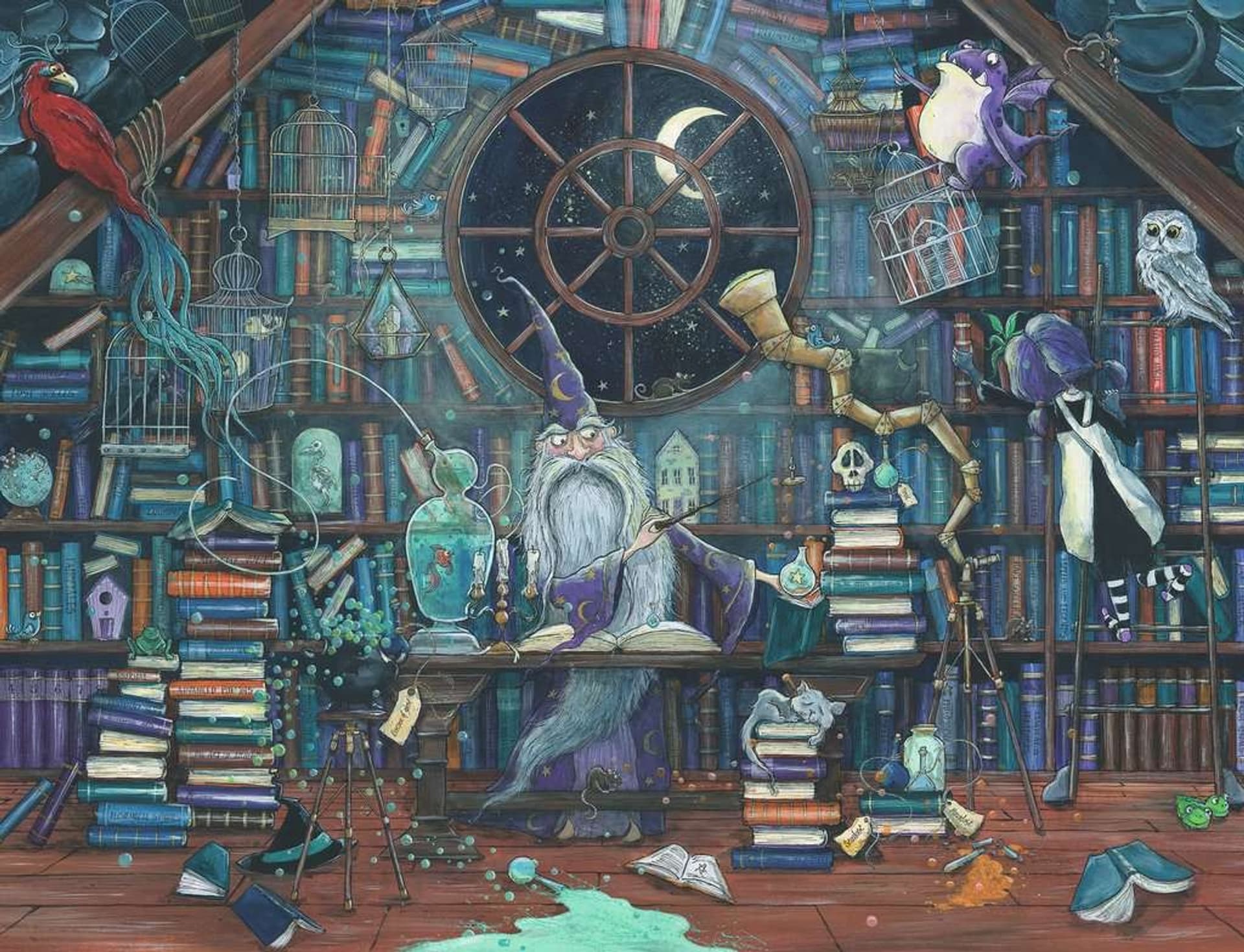 

Puzzle 2000 elementów Magik