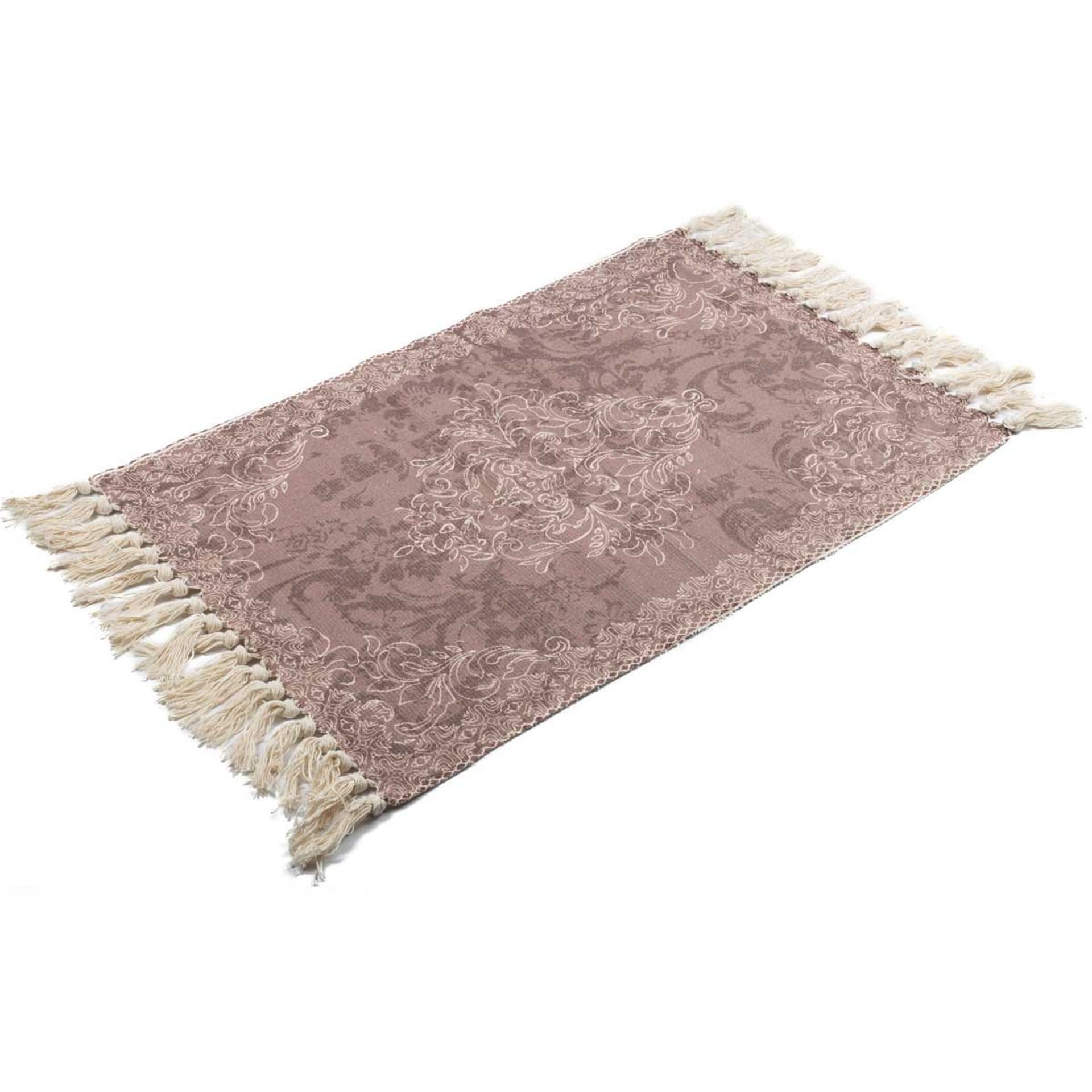 

Dywan z chwostami Boho ciemny róż 90 cm
