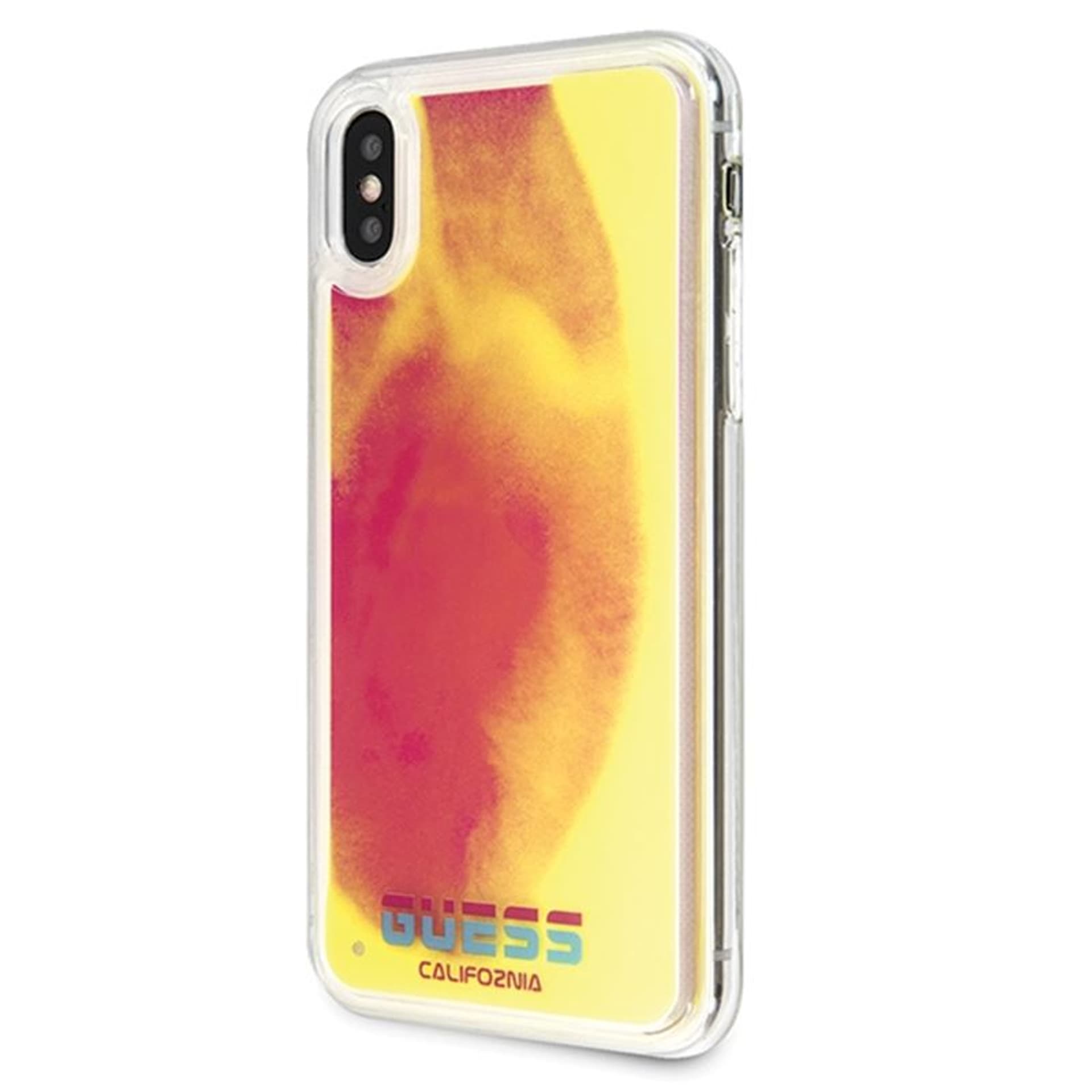 

Guess California - Etui iPhone Xs / X (Glow in the Dark Sand/Pink)