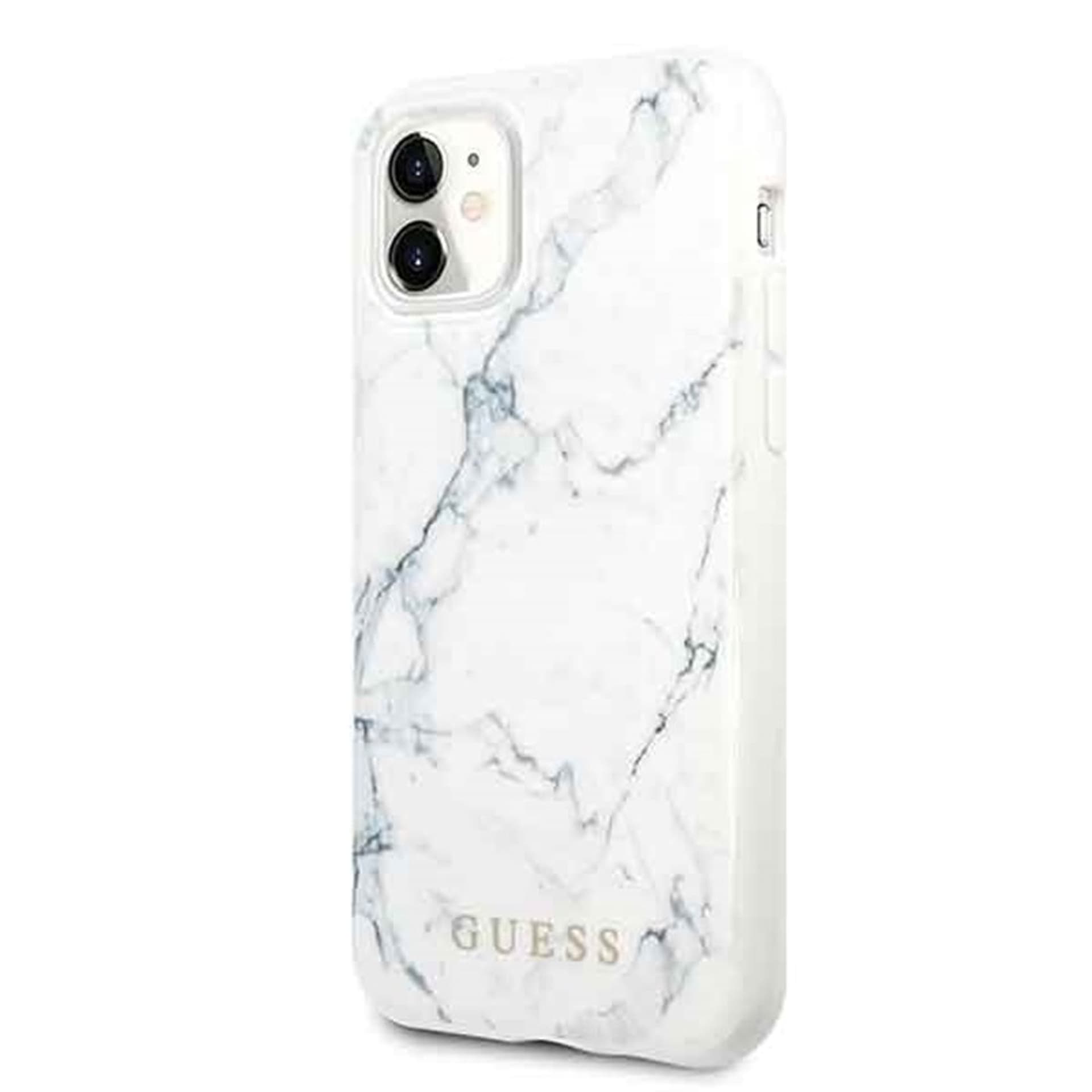 

Guess Marble - Etui iPhone 11 (biały)
