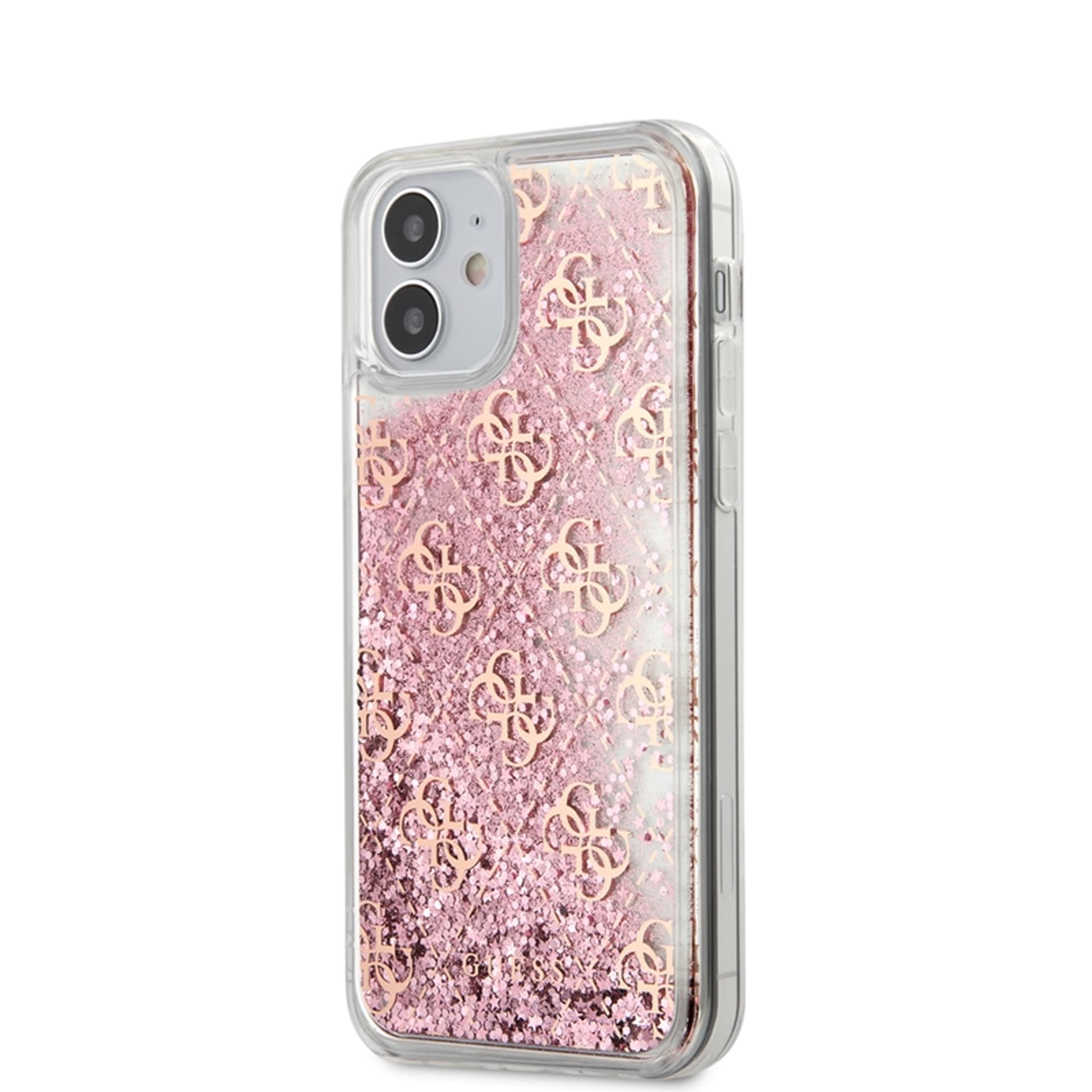 

Guess GUHCP12SLG4GSPG iPhone 12 mini 5,4" różowy/pink hardcase 4G Liquid Glitter