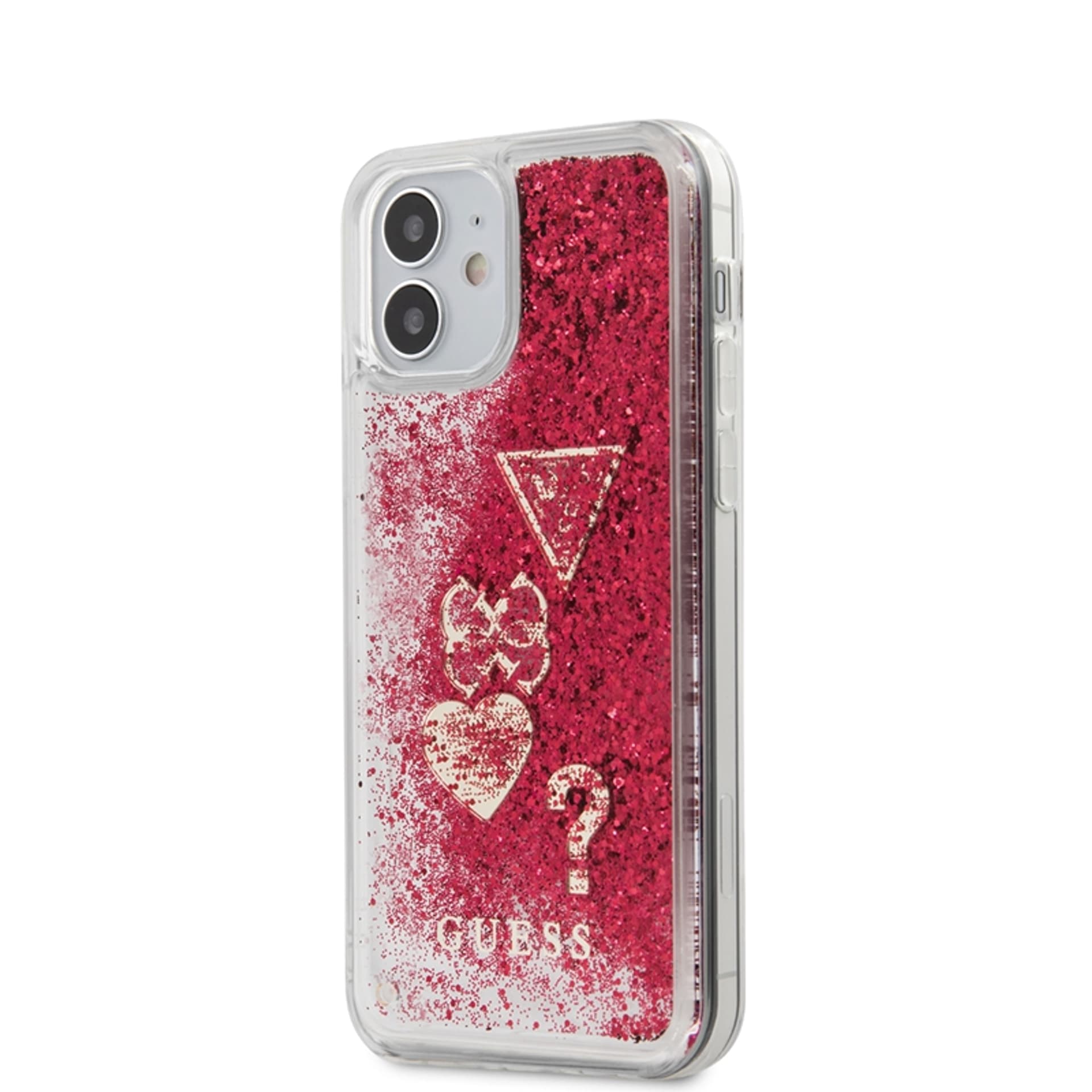 

Guess GUHCP12SGLHFLRA iPhone 12 mini 5,4" malinowy/raspberry hardcase Glitter Charms