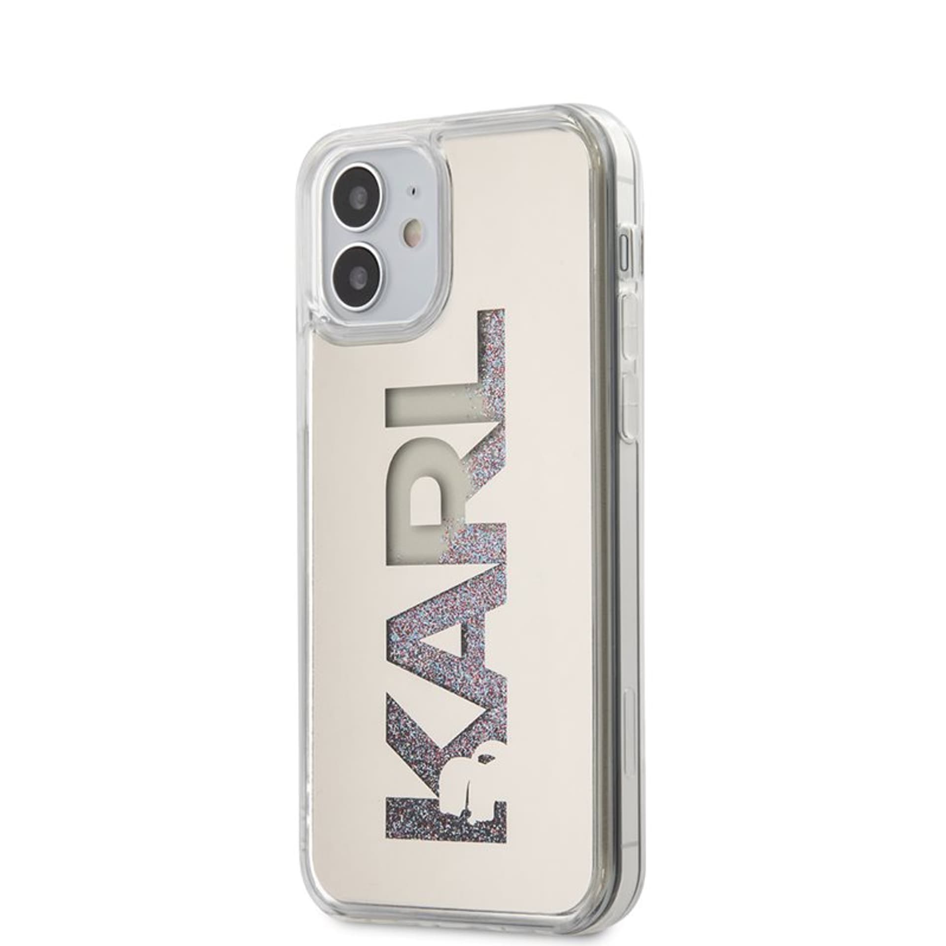 

Karl Lagerfeld KLHCP12SKLMLGR iPhone 12 mini 5,4" srebrny/silver hardcase Mirror Liquid Glitter Karl