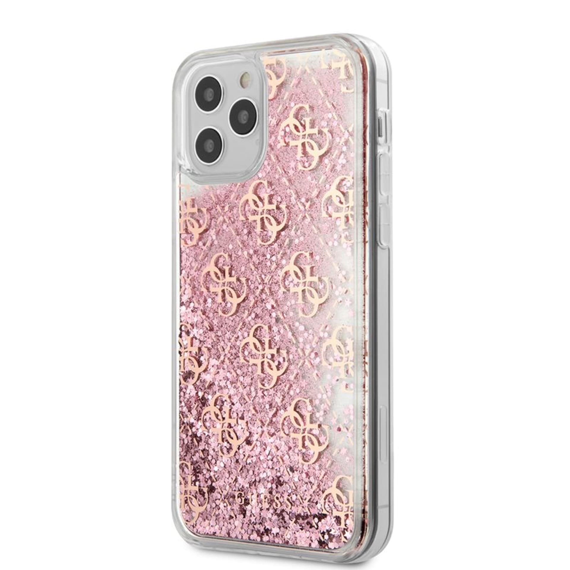 

Guess GUHCP12MLG4GSPG iPhone 12/12 Pro 6,1" różowy/pink hardcase 4G Liquid Glitter