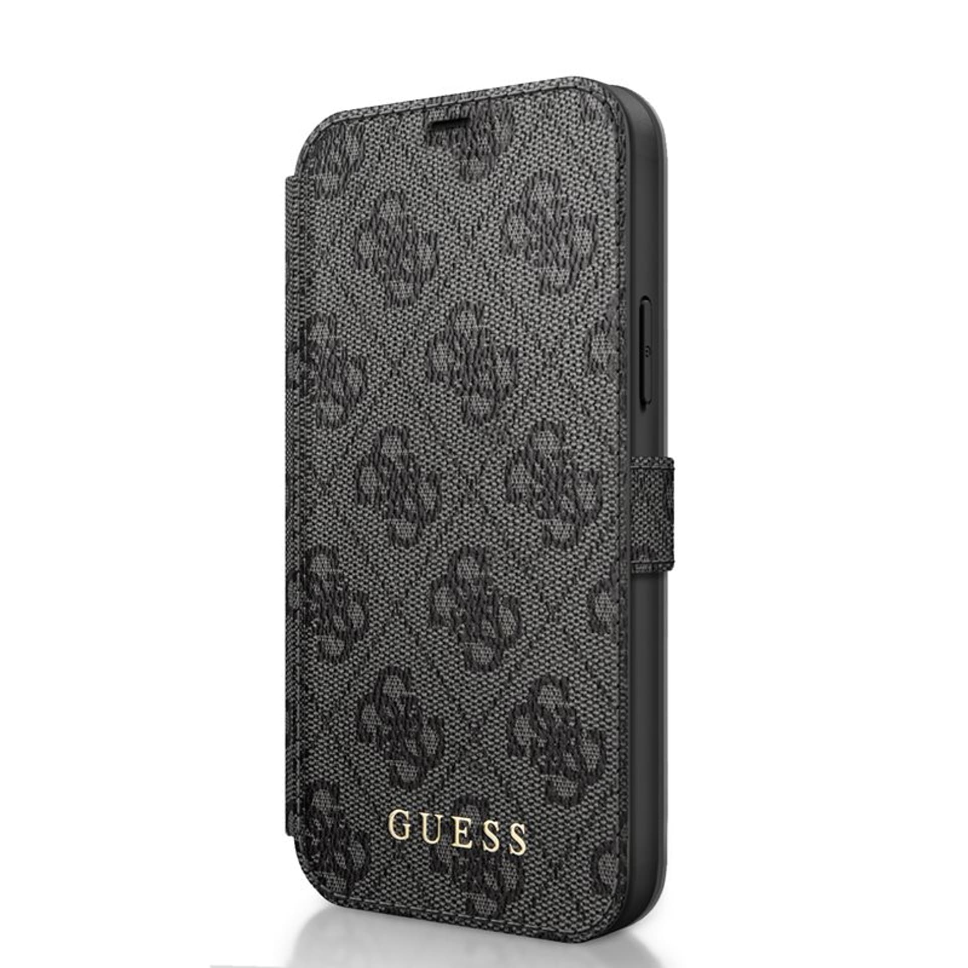 

Guess GUFLBKSP12M4GG iPhone 12/12 Pro 6,1" szary/grey book 4G Charms Collection