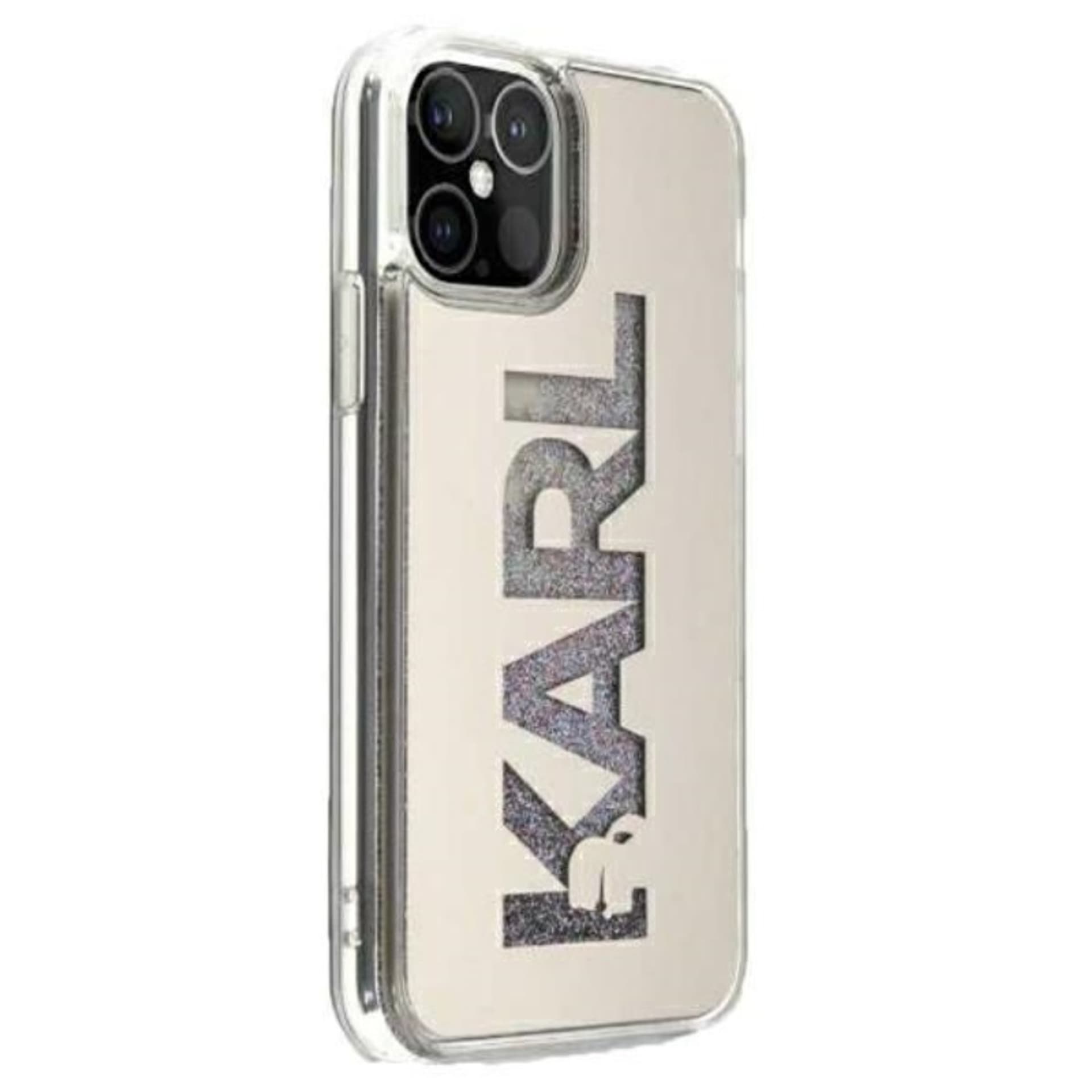 

Karl Lagerfeld KLHCP12LKLMLGR iPhone 12 Pro Max 6,7" srebrny/silver hardcase Mirror Liquid Glitter Karl