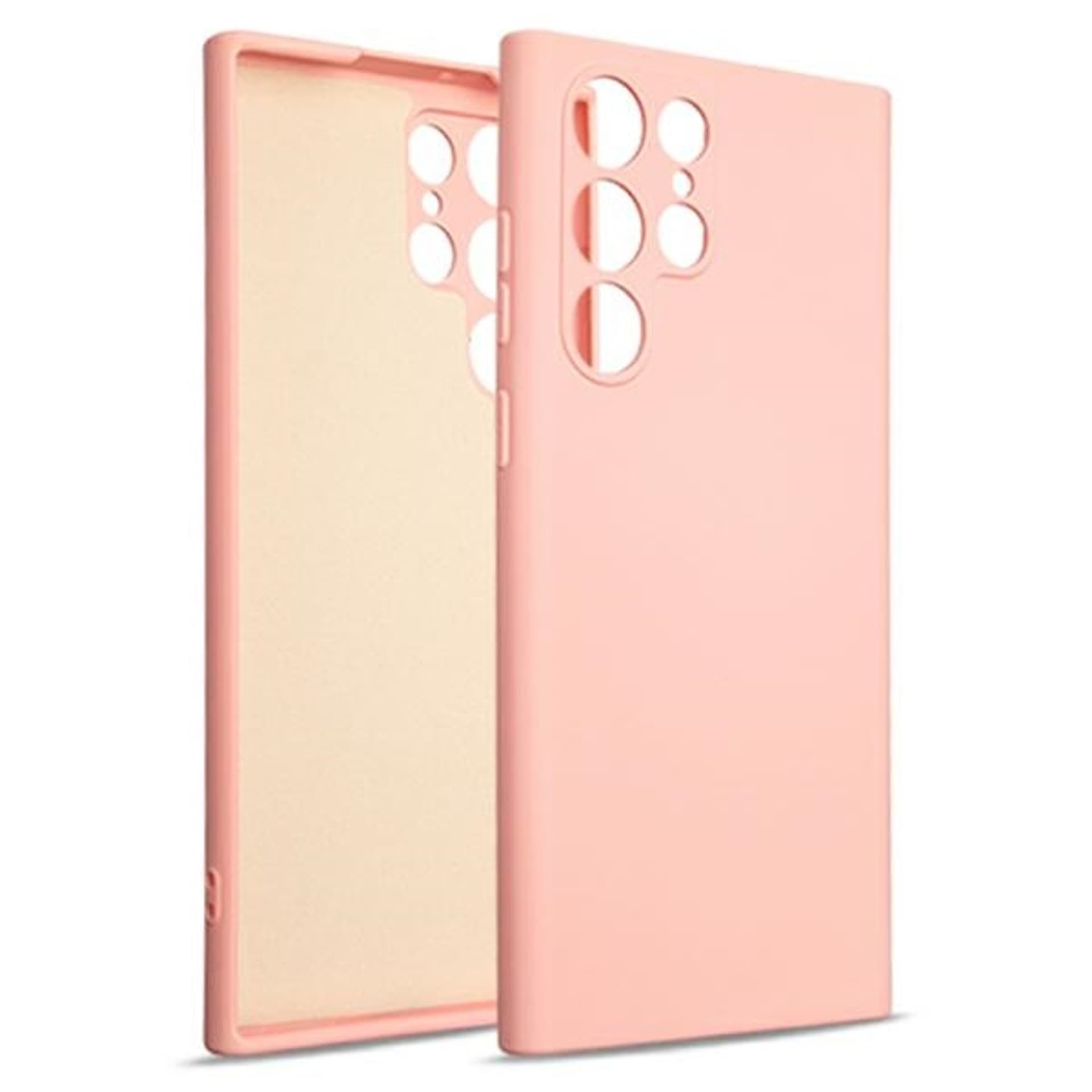 

Beline Etui Silicone Samsung S22 Ultra różowo-złoty/rose gold