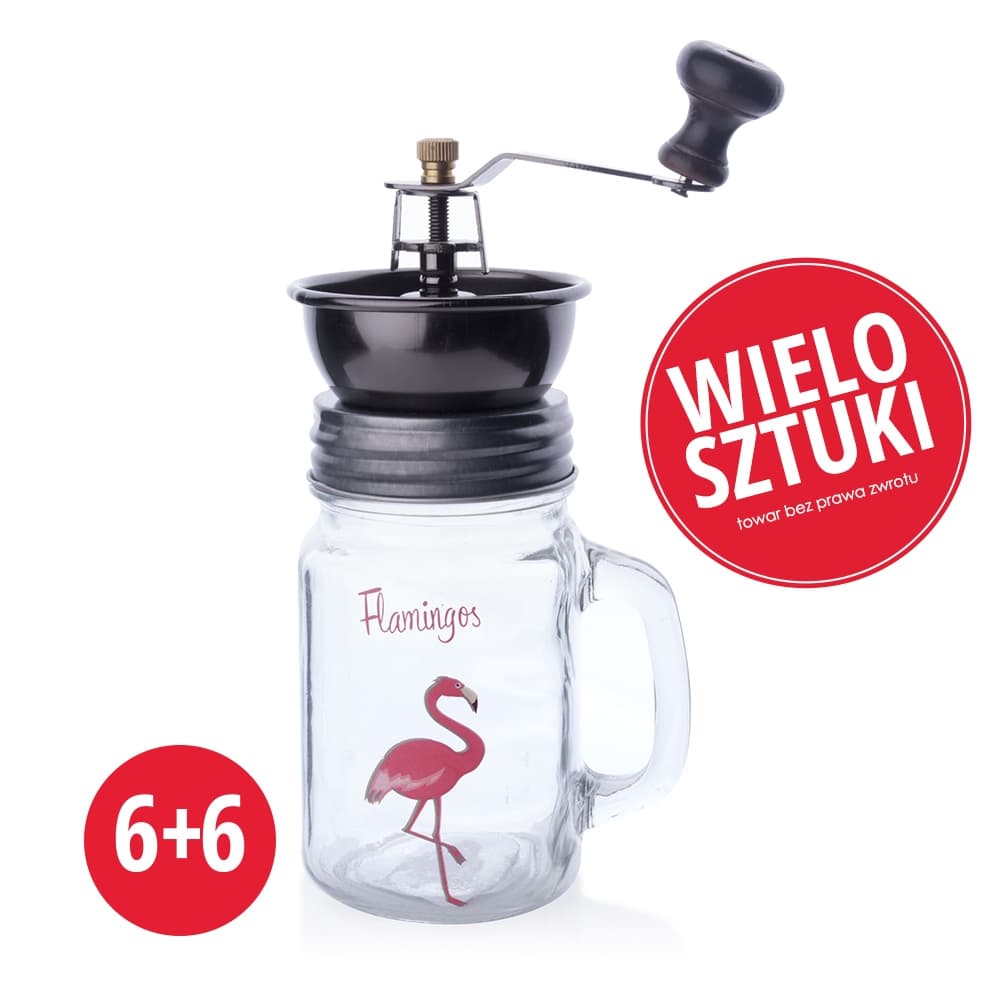 

PAKIET Komplet młynków do kawy 6+6GRATIS 7,5xh14/22,5cm mechanizm ceramiczny