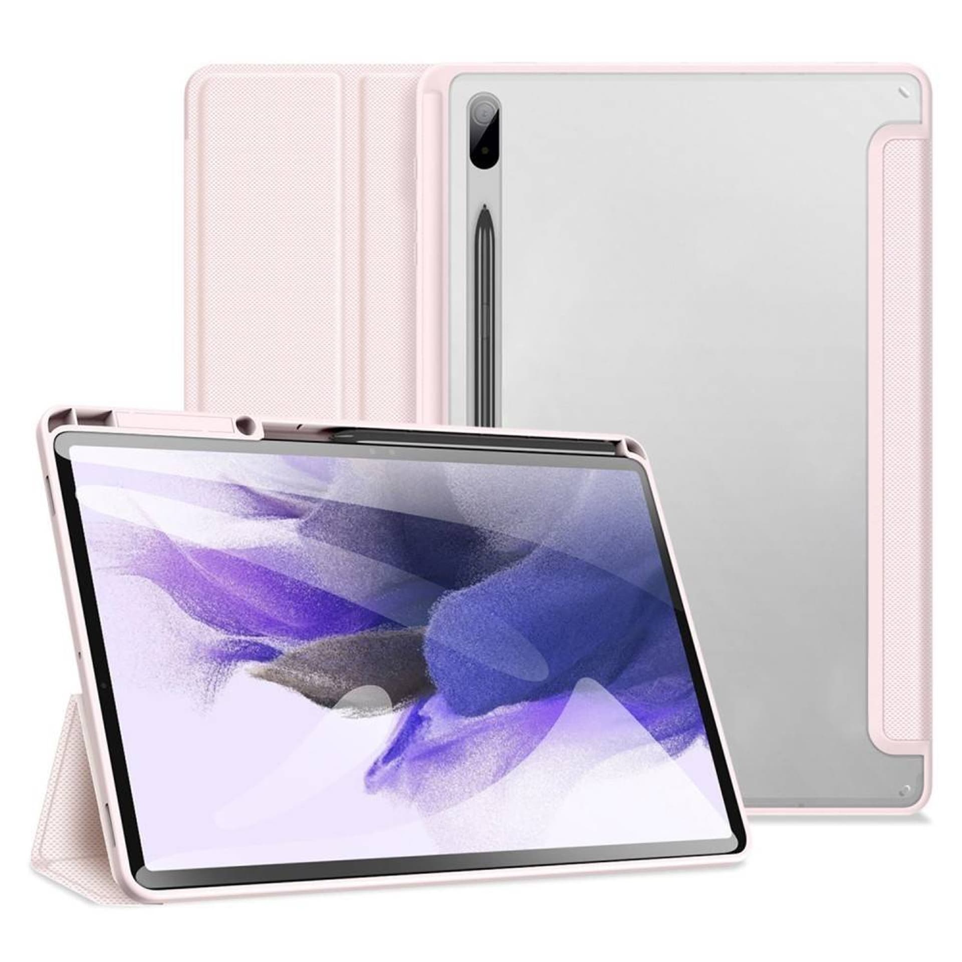 

Etui SAMSUNG GALAXY TAB S8 ULTRA 14.6 X900 / X906 Dux Ducis Toby Portfel z Klapką Książkowe Skóra Ekologiczna różowe