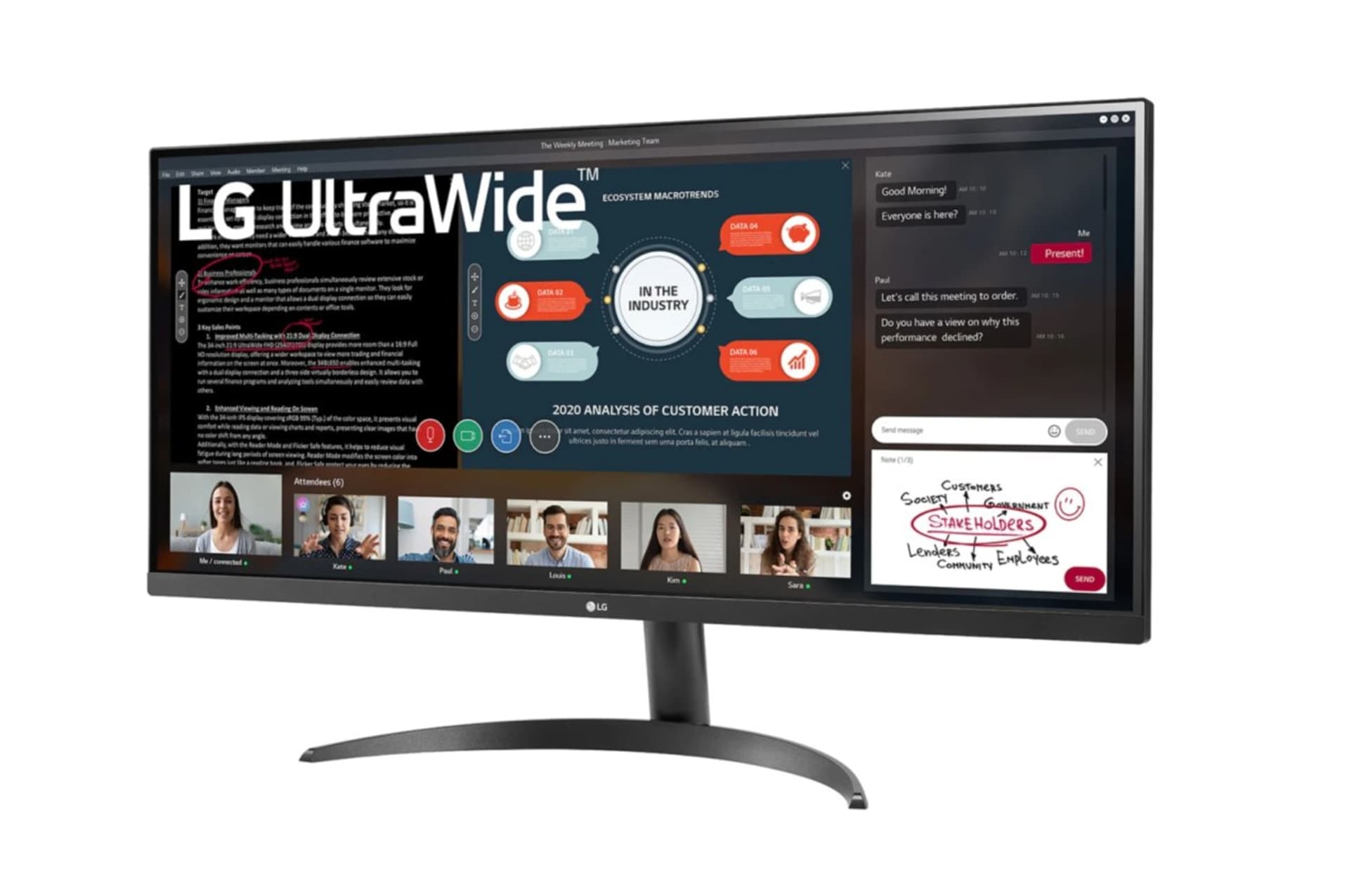 

LG 34WP500-B 34 ", IPS, UltraWide FHD, 2560 x 1080 pixels, 21:9, 5 ms, 250 cd/m, Black, Headphone Out, HDMI ports quantity 2