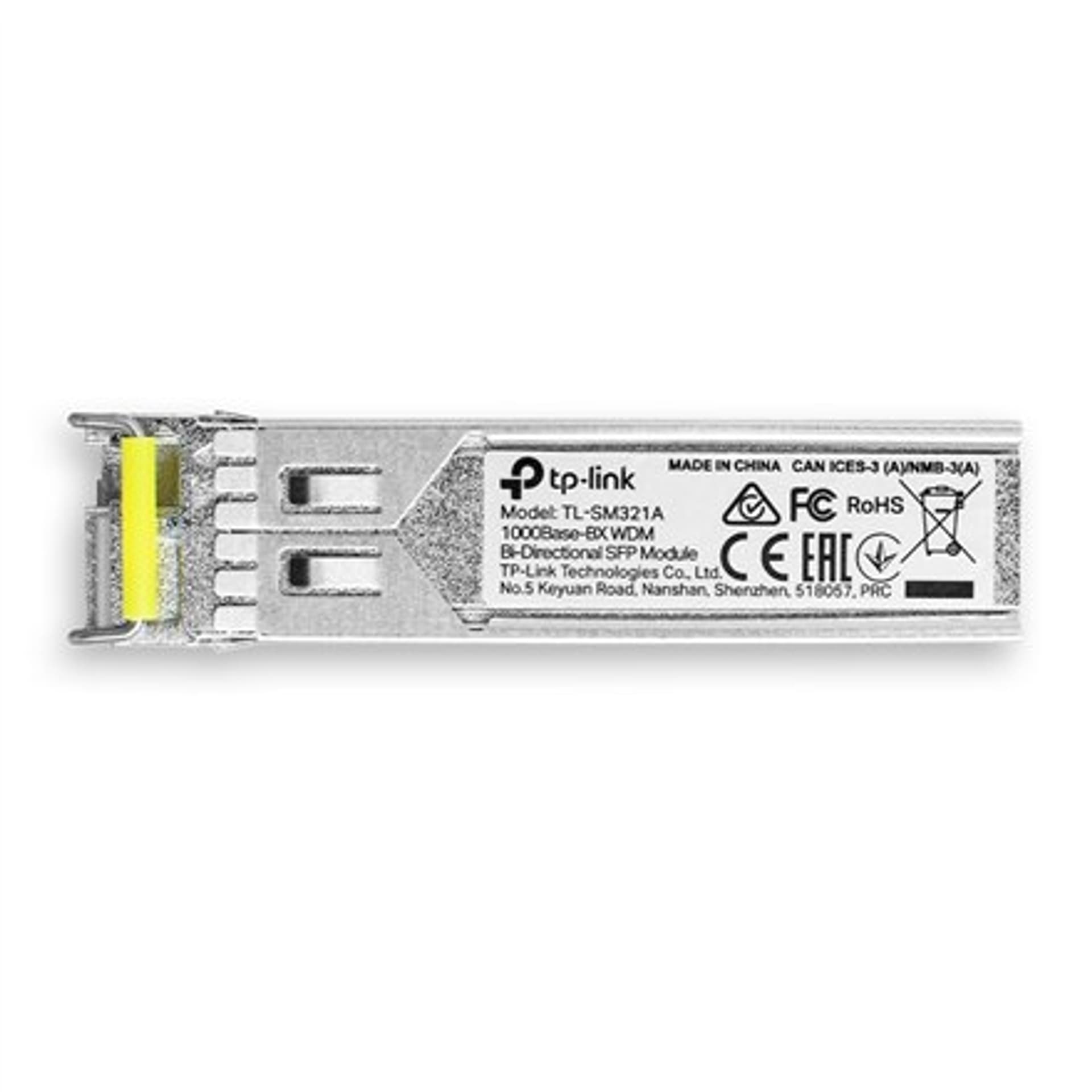 

TP-LINK 1000 Base-BX WDM Bi-Directional SFP Module TL-SM321A-2 9/125 μm SMF (Single-Mode Fiber)