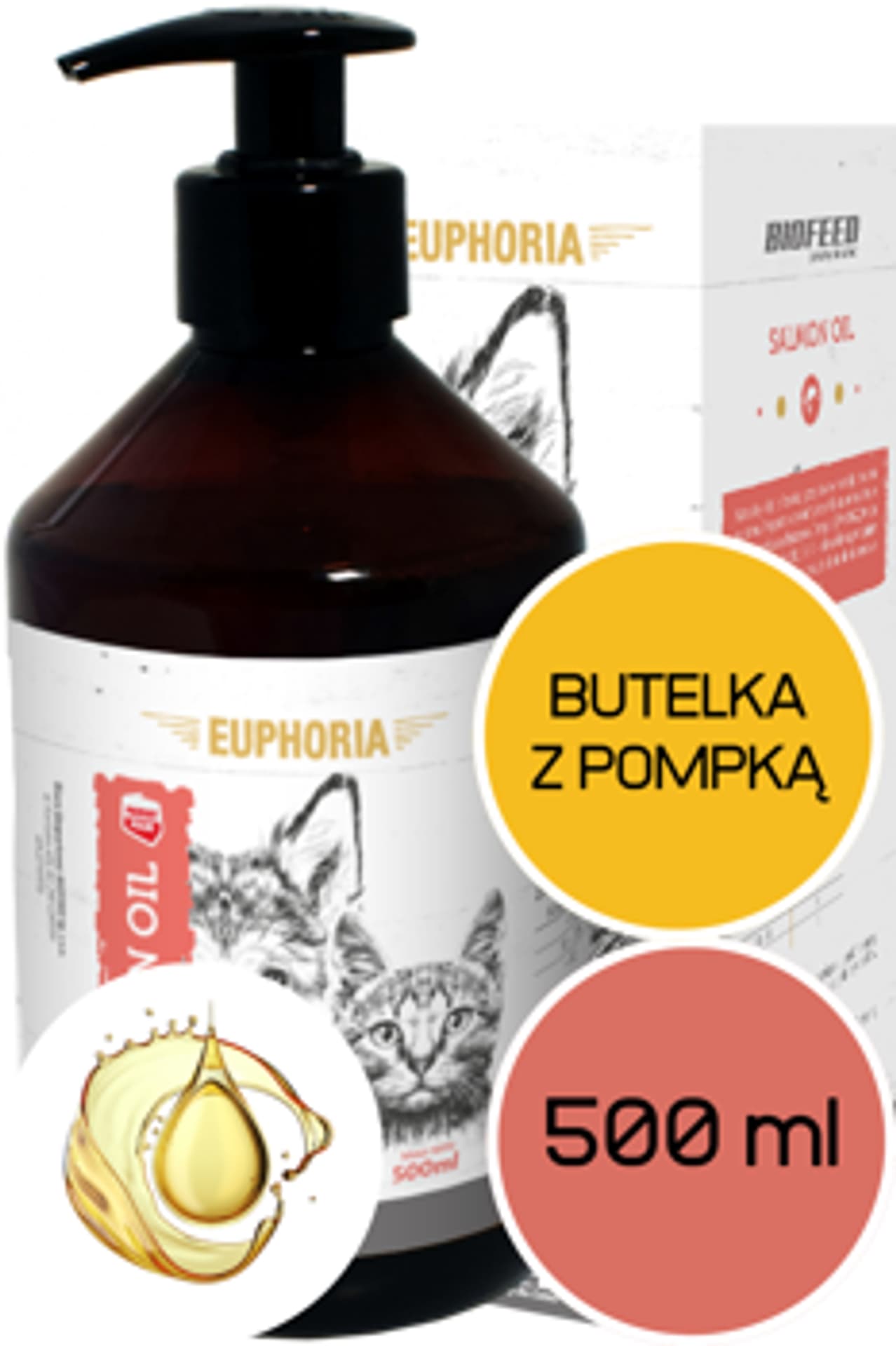 

BIOFEED EUPHORIA Salmon Oil olej z łososia 500ml