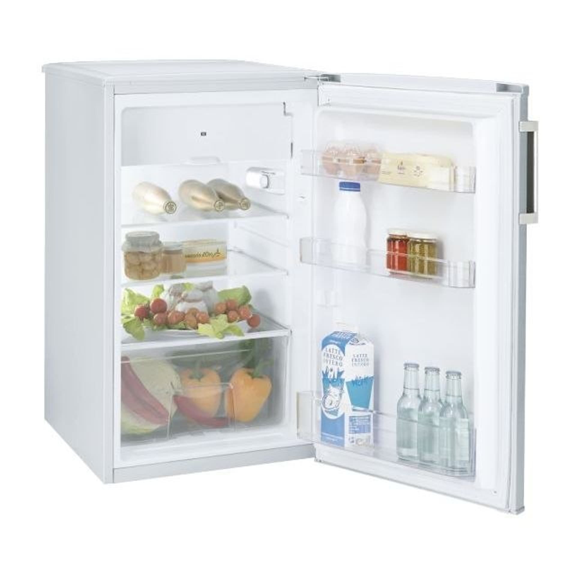 

Lodówka Candy CCTOS 482WHN Klasa efektywności energetycznej F, Wolnostojąca, Spiżarnia, Wysokość 84 cm, Pojemność netto lodówki