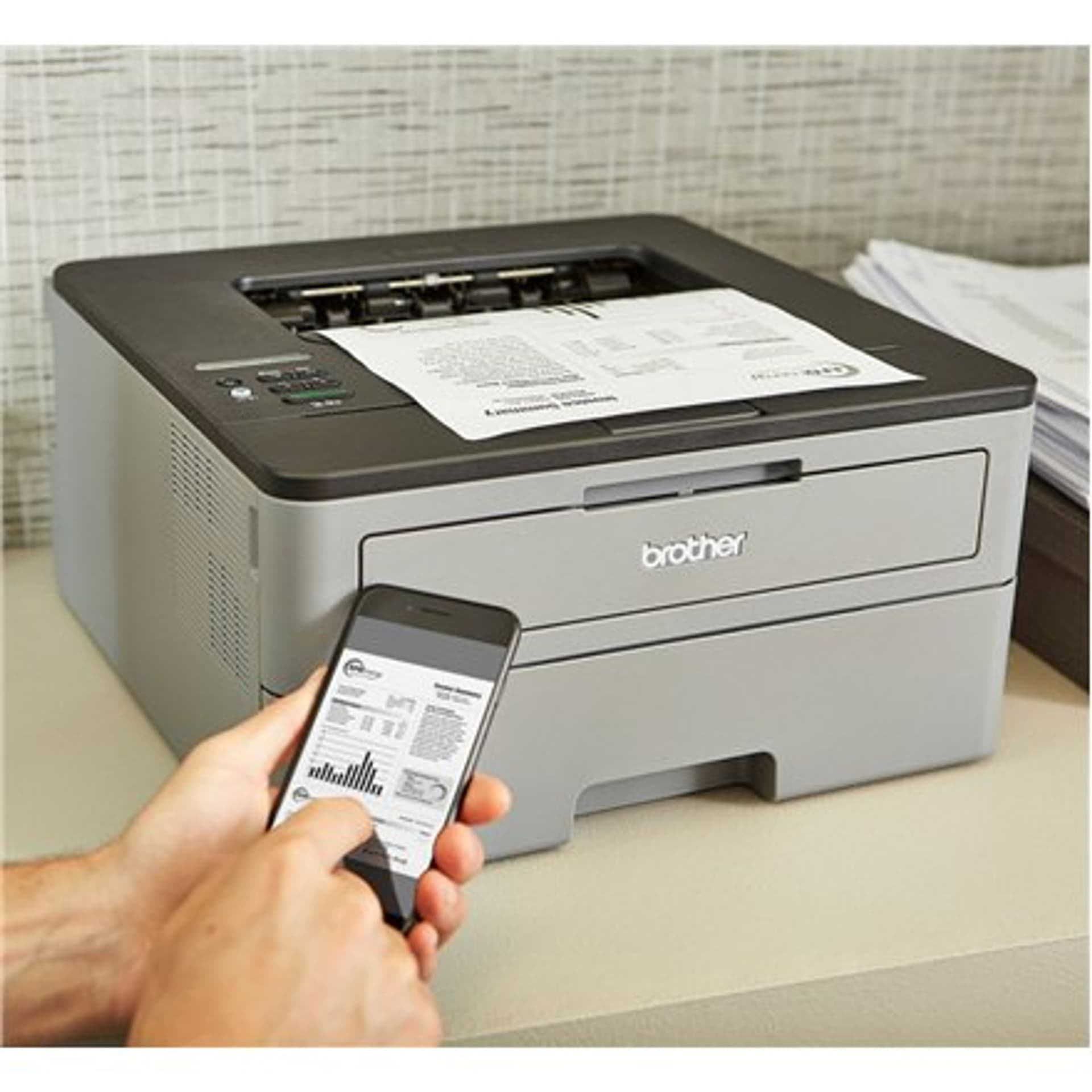 

Brother HLL2350DW Mono, Laser, Standard, Wi-Fi, Maksymalny rozmiar papieru ISO serii A - A4, Szary/czarny