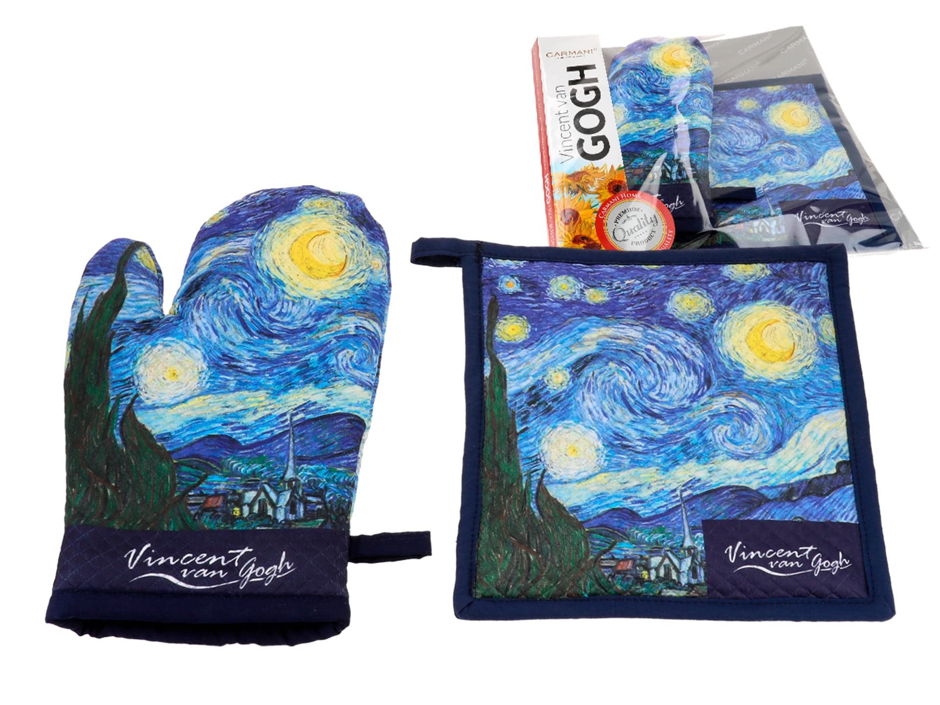 

Kpl. Łapka i rękawica kuchenna - V. van Gogh, Gwiaździsta Noc (CARMANI)