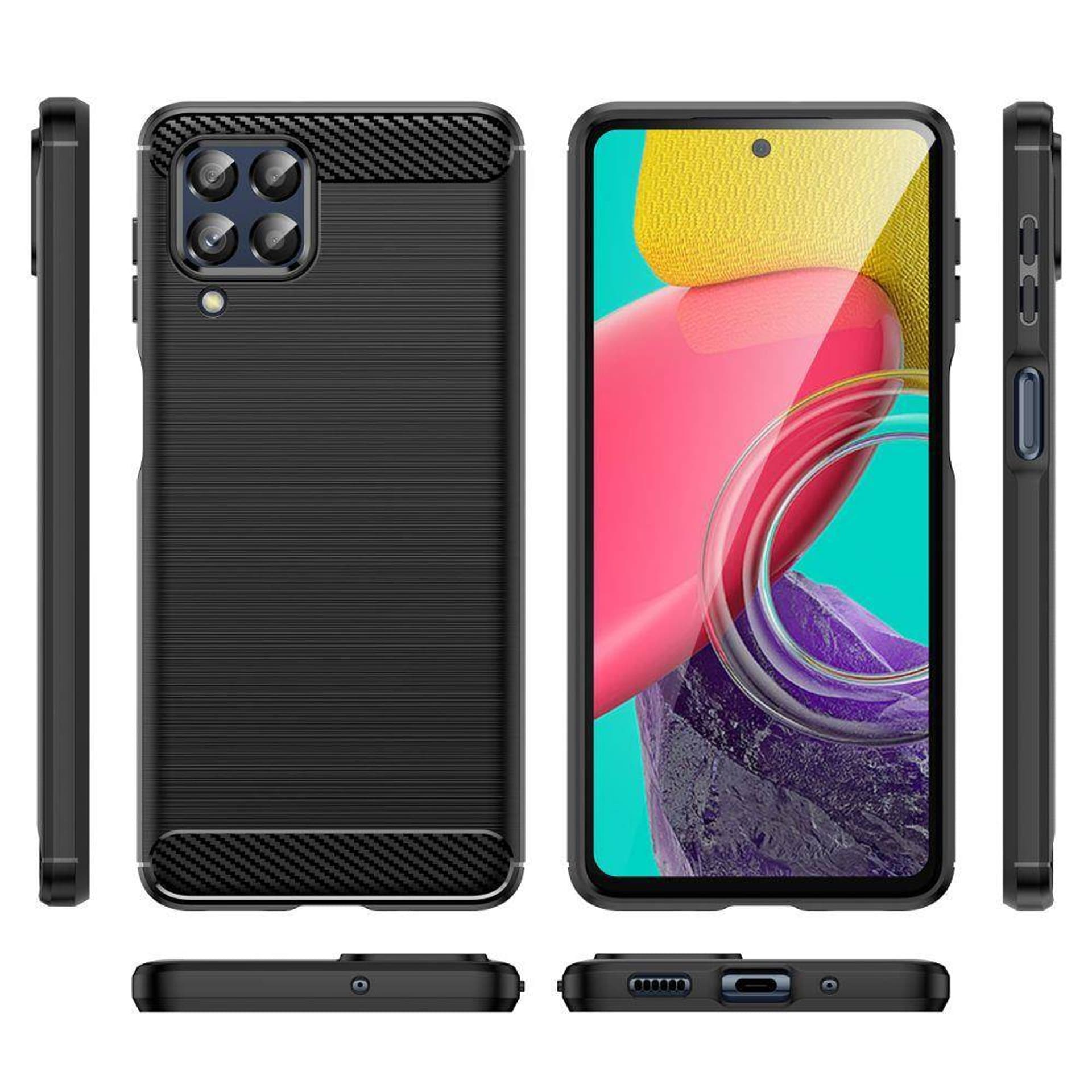 

Etui SAMSUNG GALAXY M53 5G Tech-Protect TPU Carbon czarne