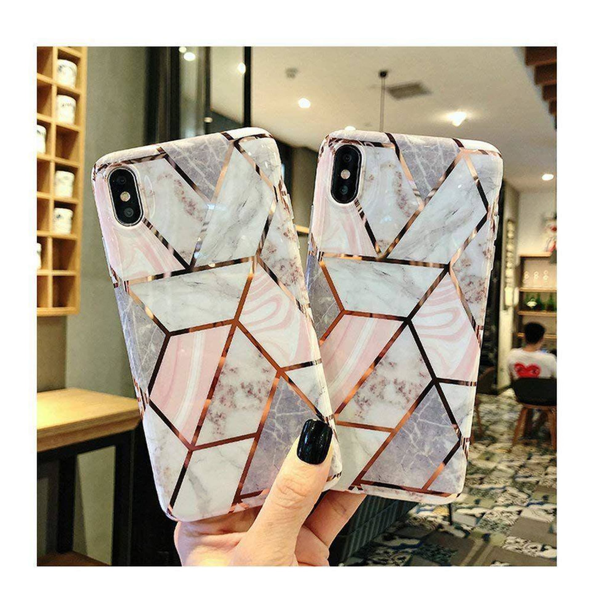 

Etui IPHONE 12 PRO MAX Tech-Protect Marble różowe