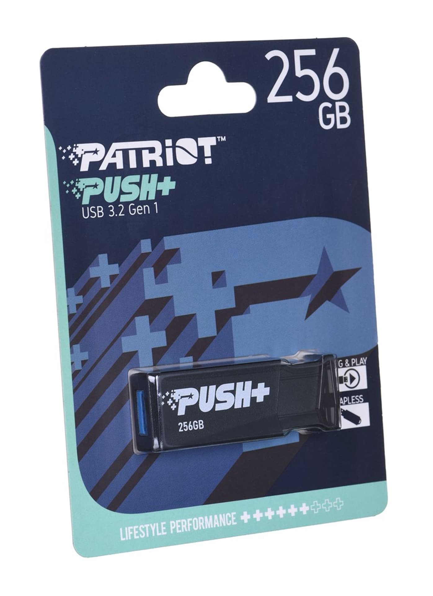 

Patriot Push 256GB USB 3.2 chowany czarny [PSF256GP