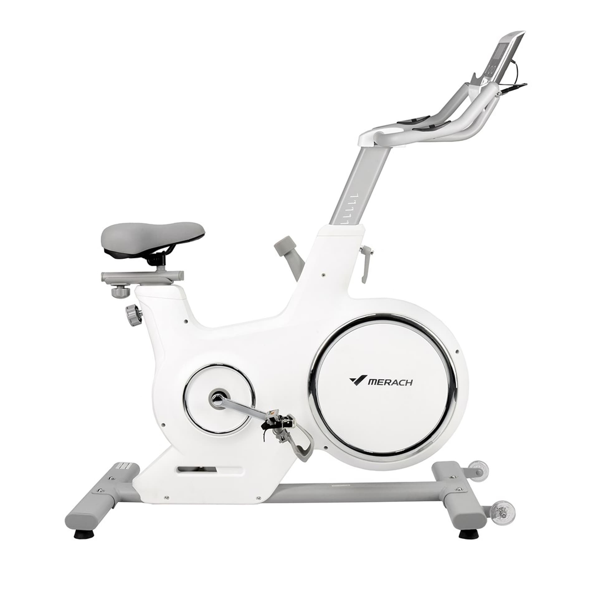 

Rower spinningowy MERACH MR-667G-W0, bluetooth&app, 8 poziomów oporu, biały