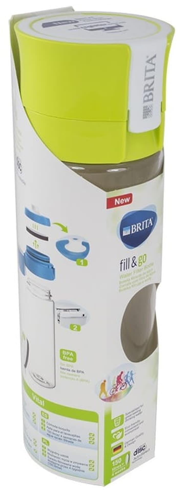 

Butelka BRITA fill&go Vital + filtr (kolor limonkowy)
