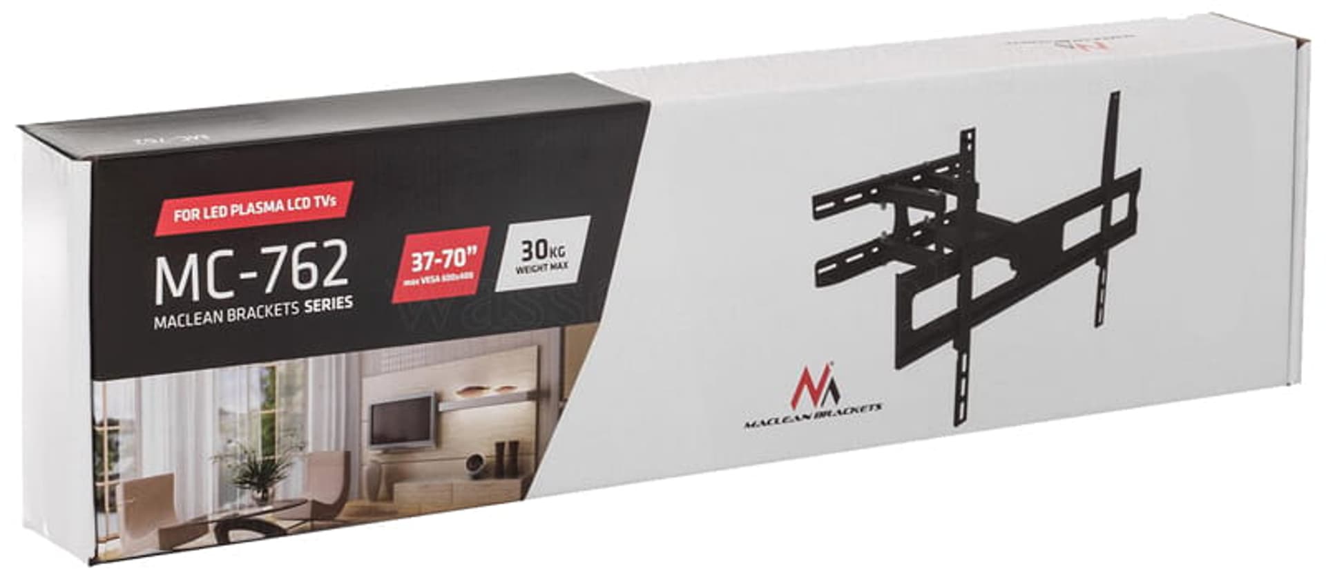 

Wieszak na telewizor 37-70" 30kg uchwyt regulowany MC-762