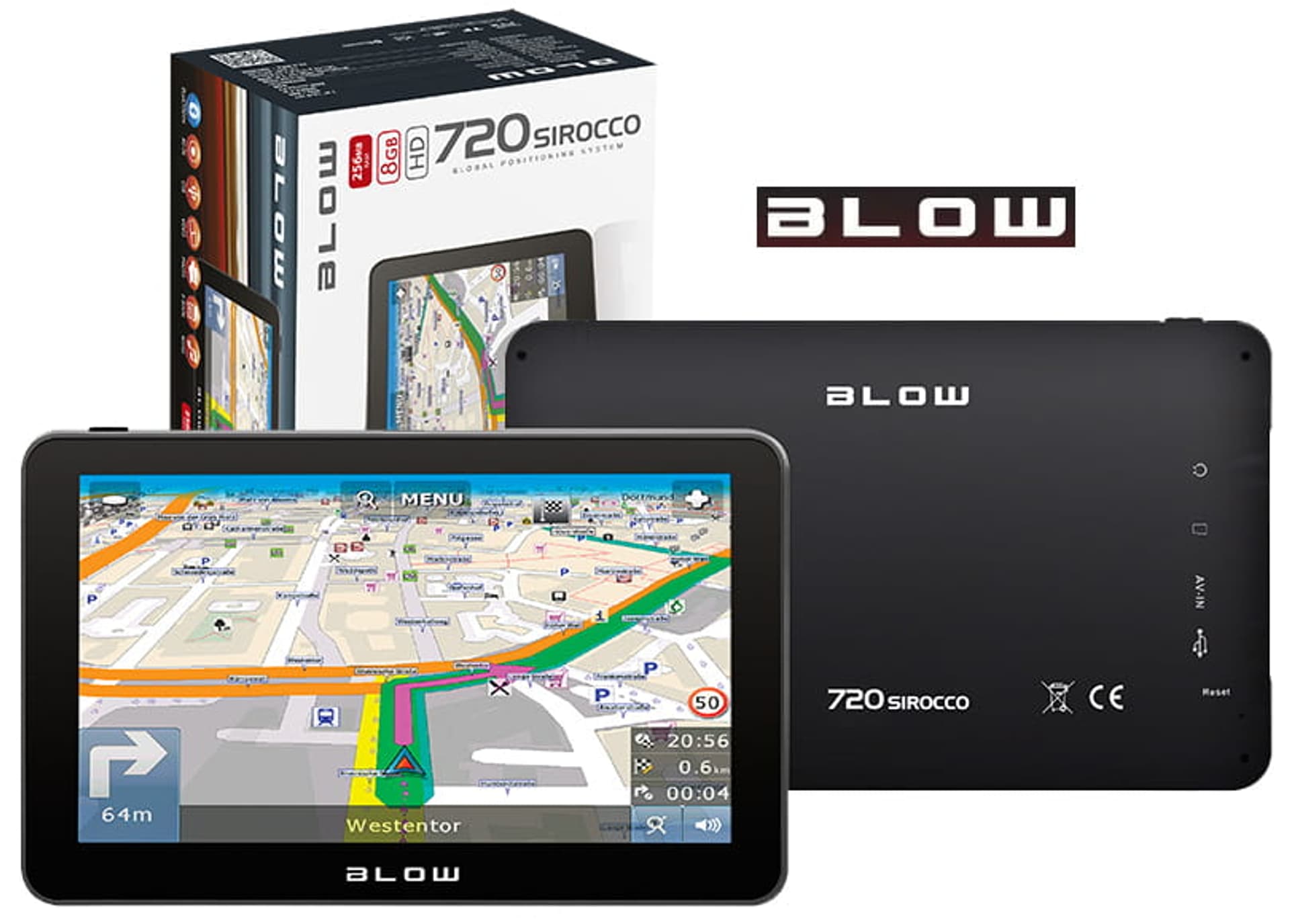 

Blow GPS720 Sirocco Nawigacja 7" Europa Bluetooth