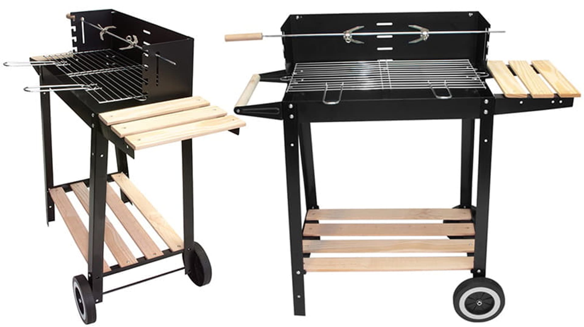 

Grill ogrodowy na kółkach Q43J Trolley z rożnem