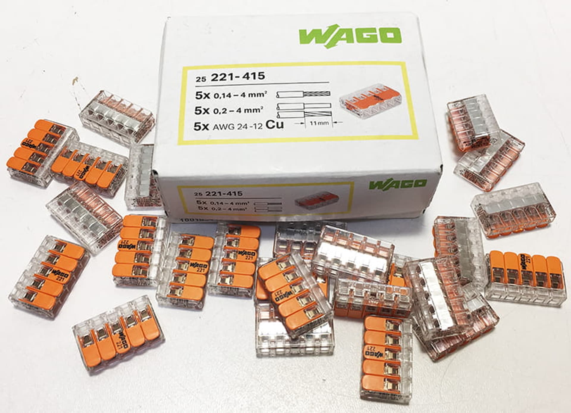 

Złączka Compact Wago do puszek instalacyjnych (5 biegunów)