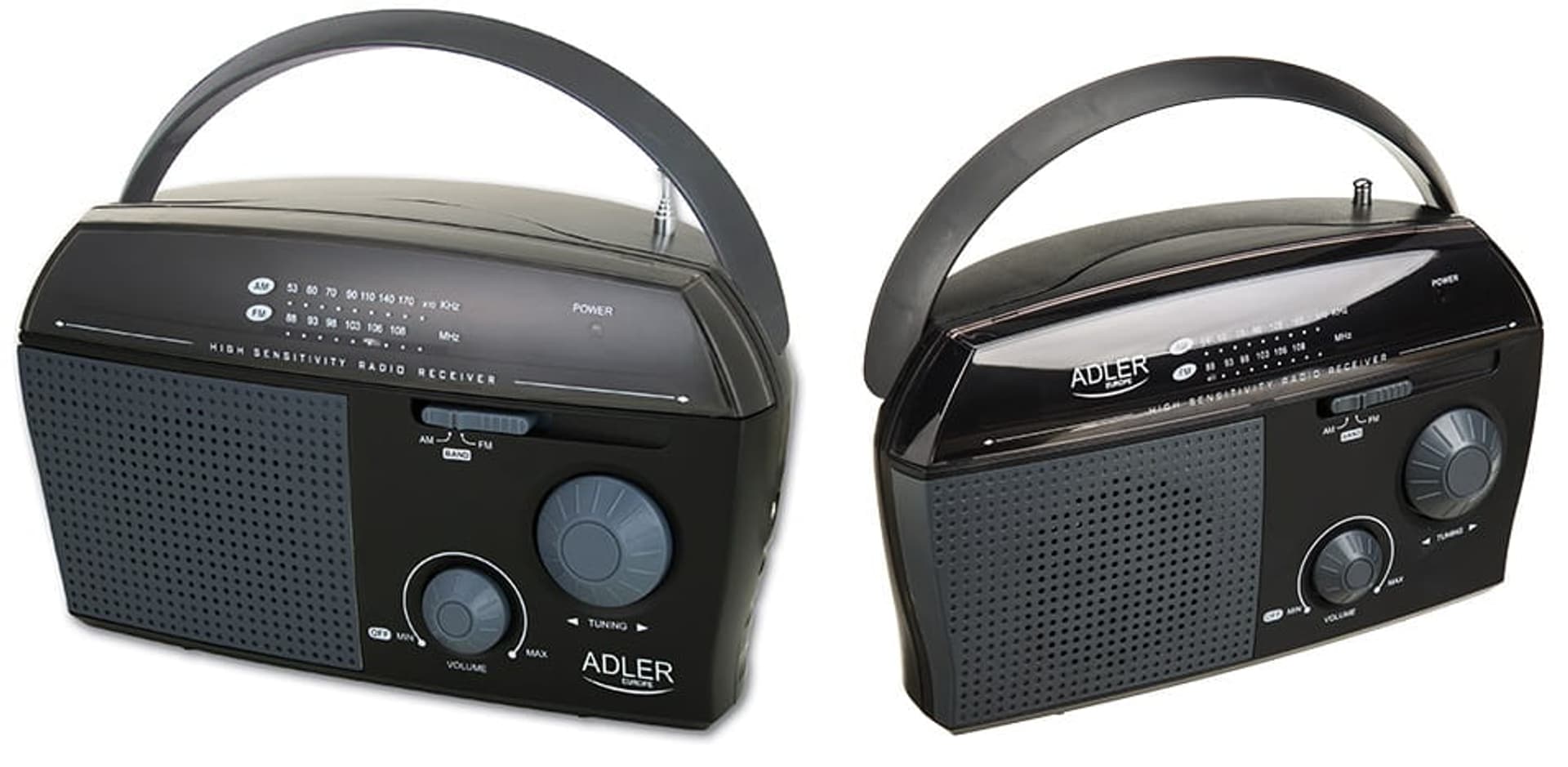 

Radio AM i FM Adler AD 1119 małe mobilne