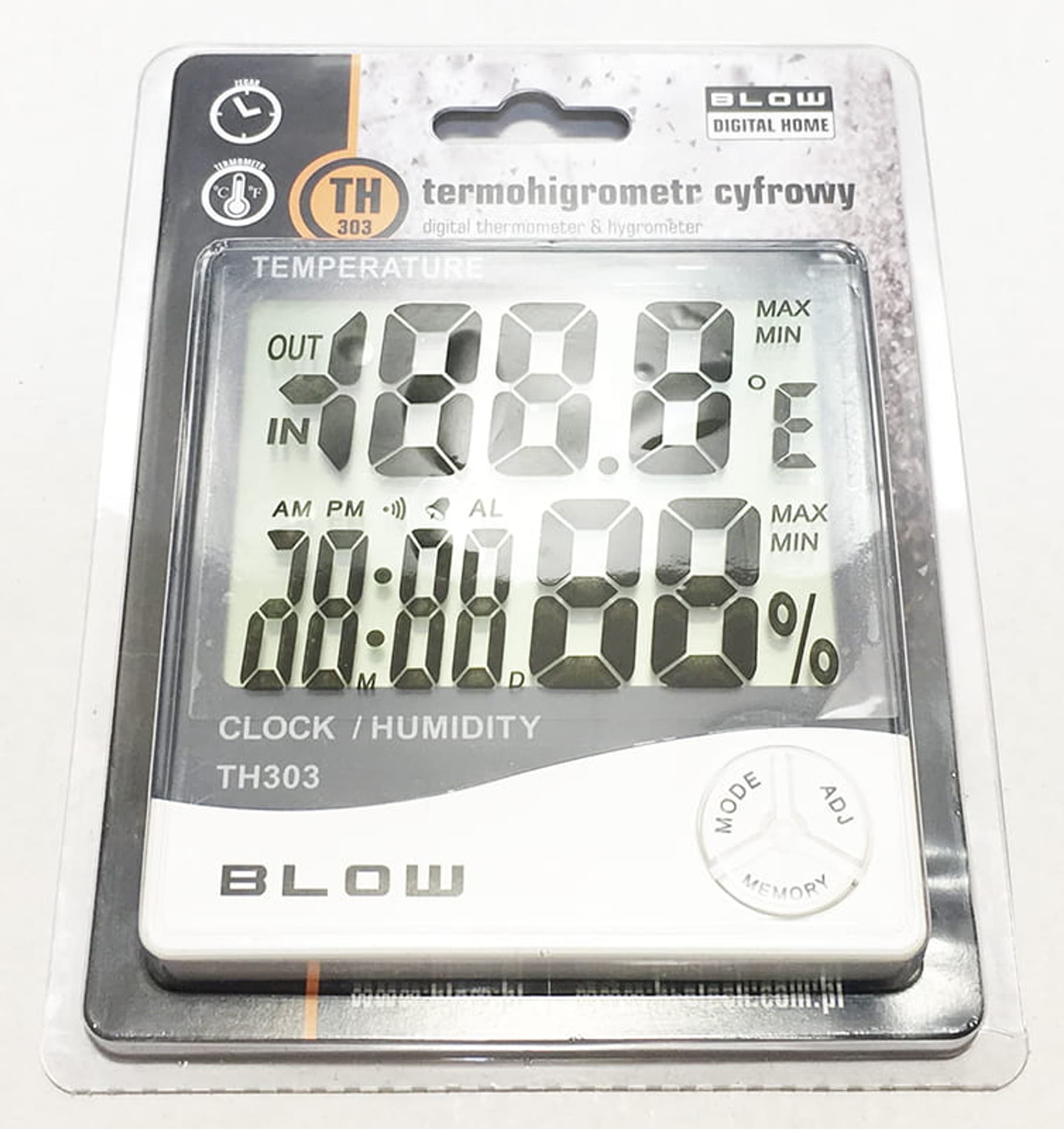 

Termohigrometr BLOW Termometr i wilgotność TH303