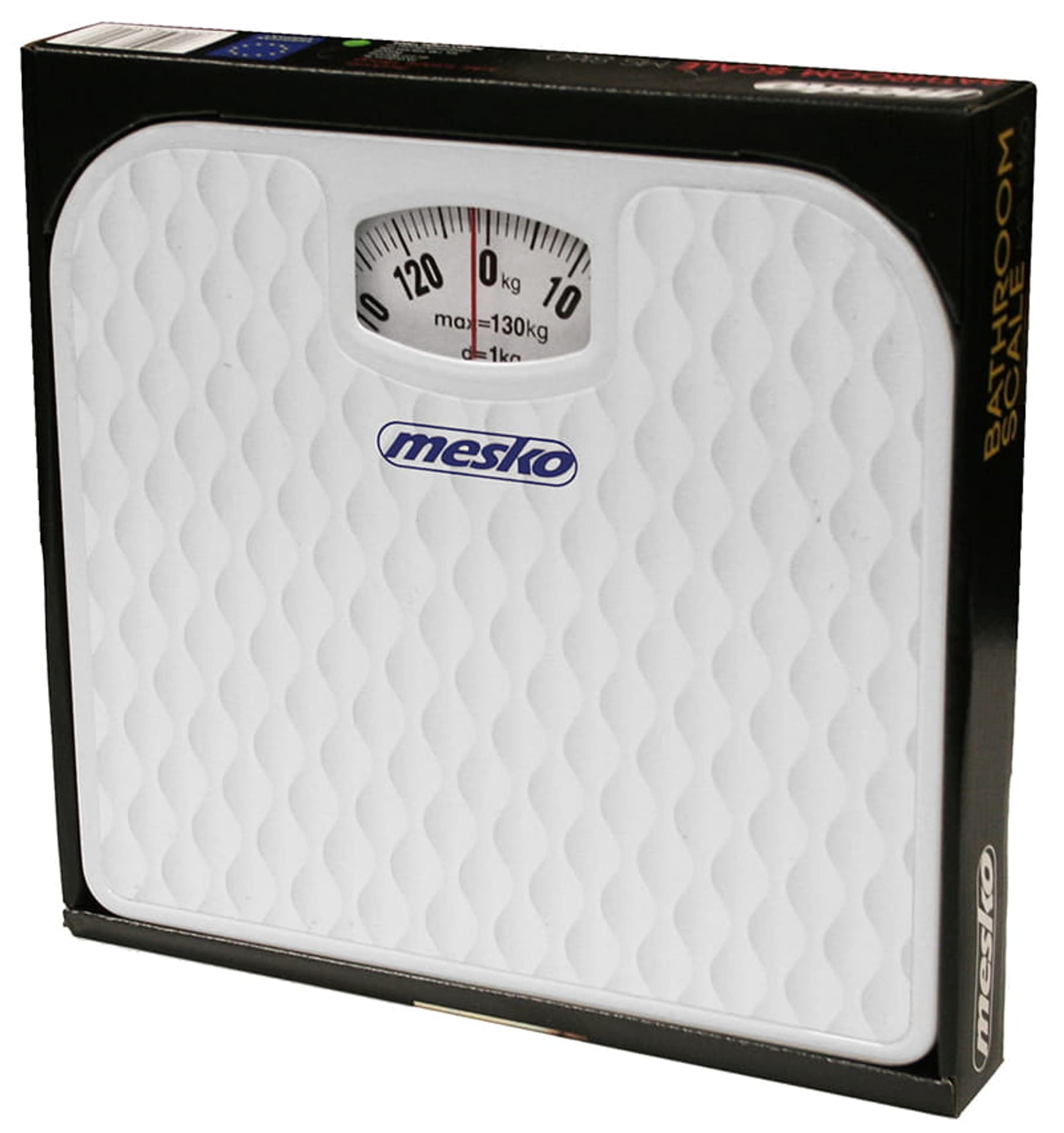 

Waga łazienkowa mechaniczna biała. Udźwig do 130kg MS 8160