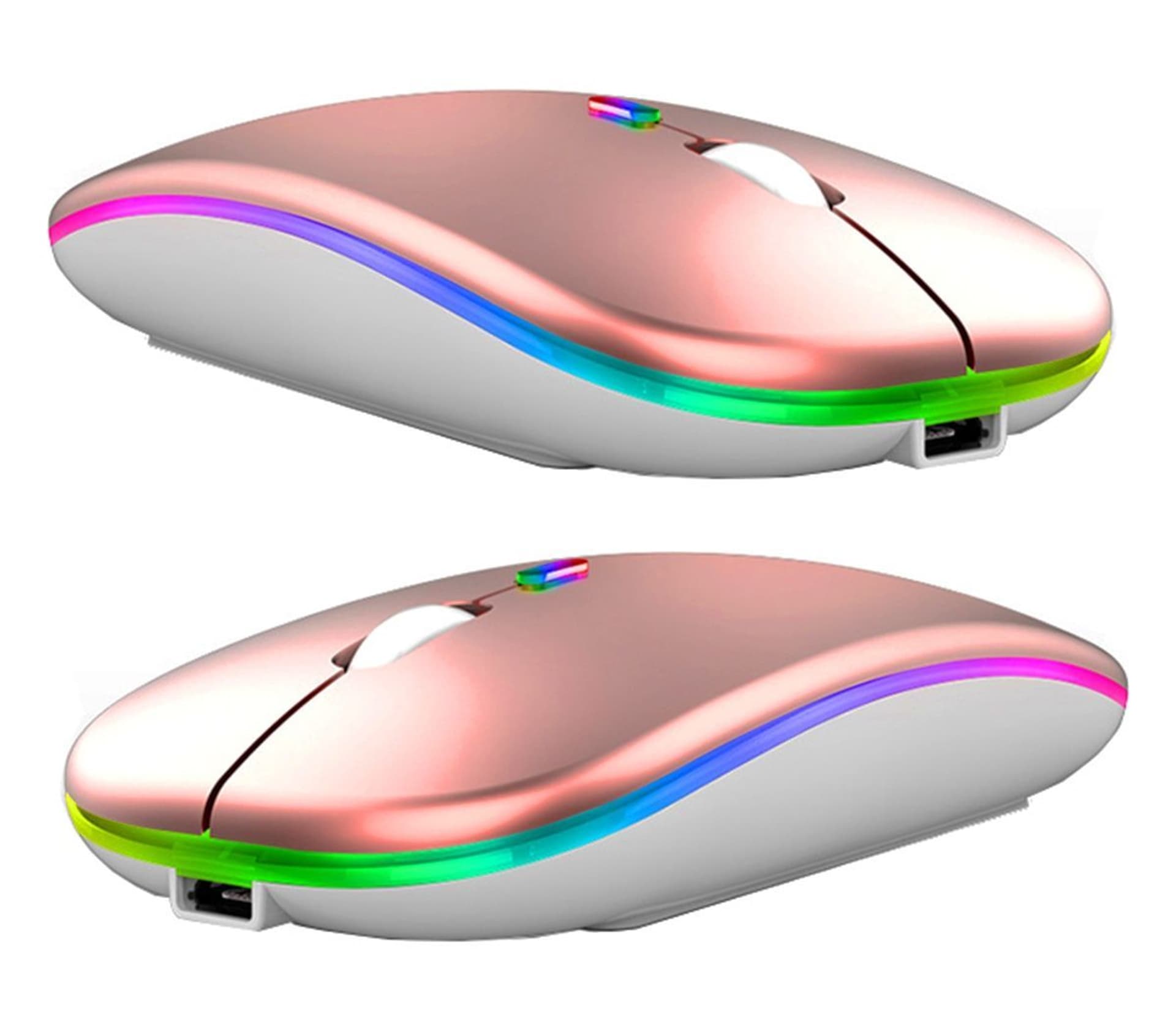 

AK211C Mysz bezprzewodowa rgb rose gold